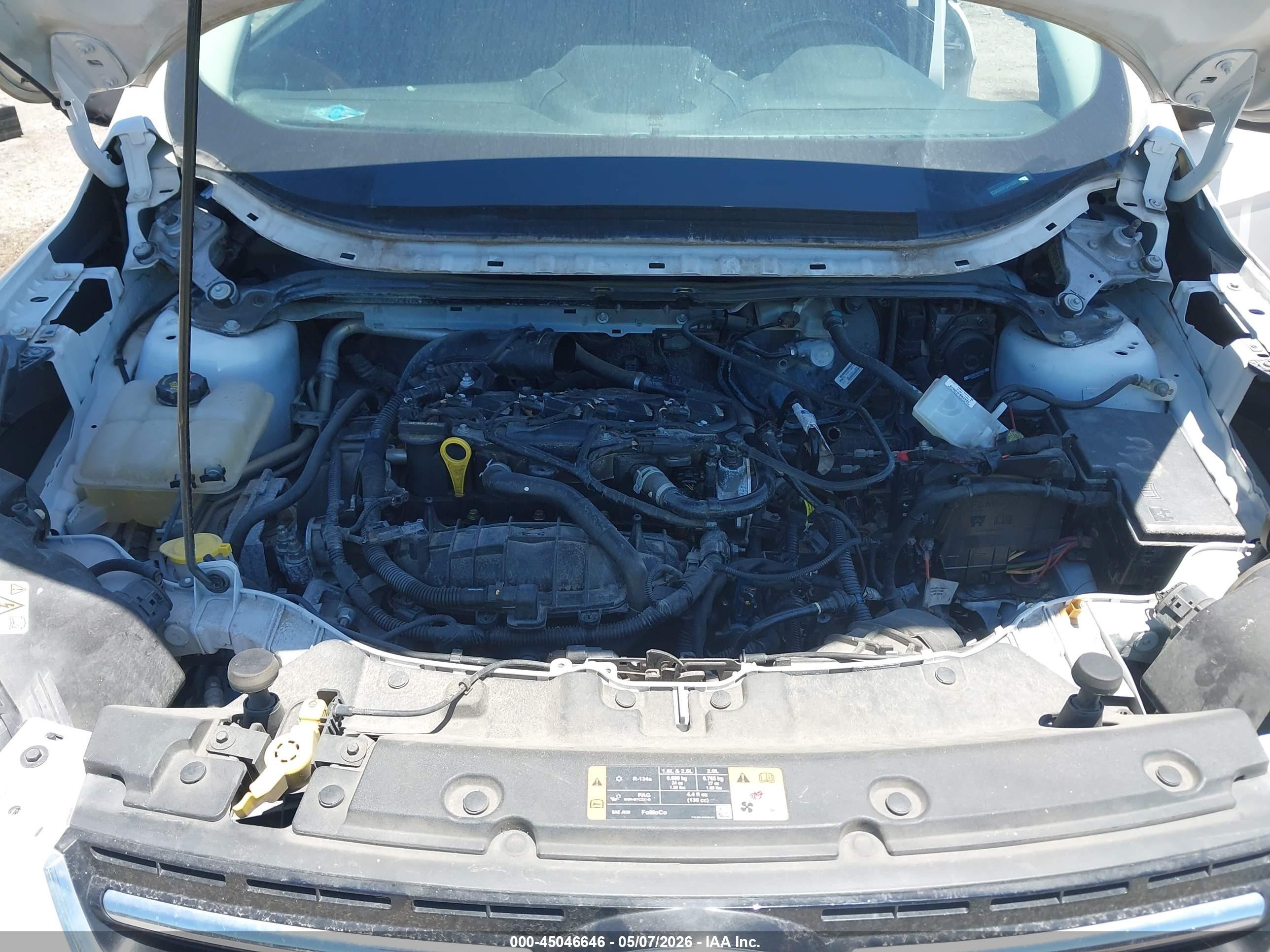 2015 Ford Escape Titanium Белый vin: 1FMCU0JX6FUA14897