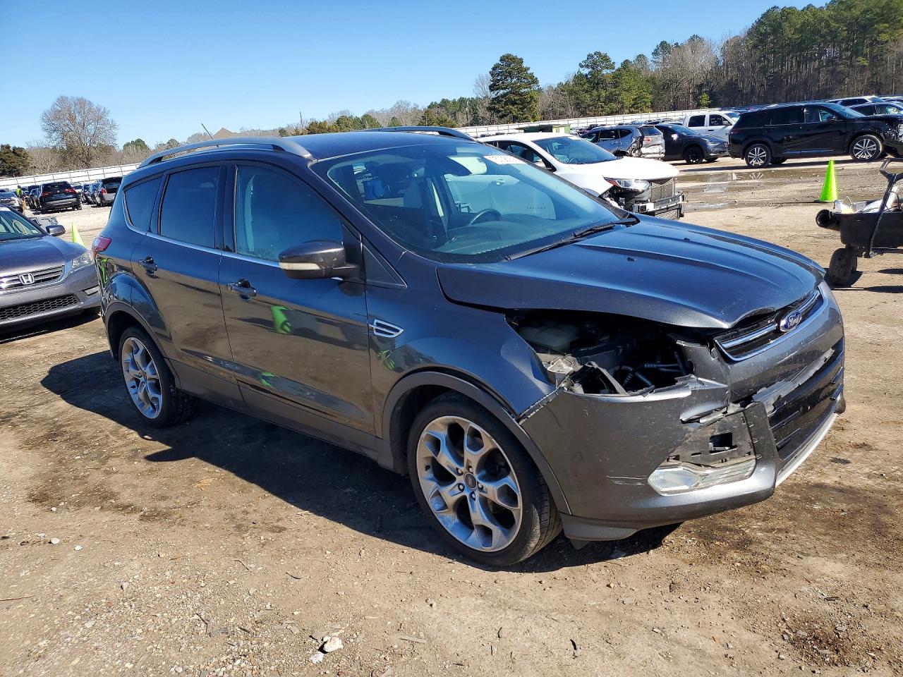 2015 Ford Escape Titanium Charcoal vin: 1FMCU0JX6FUA99577