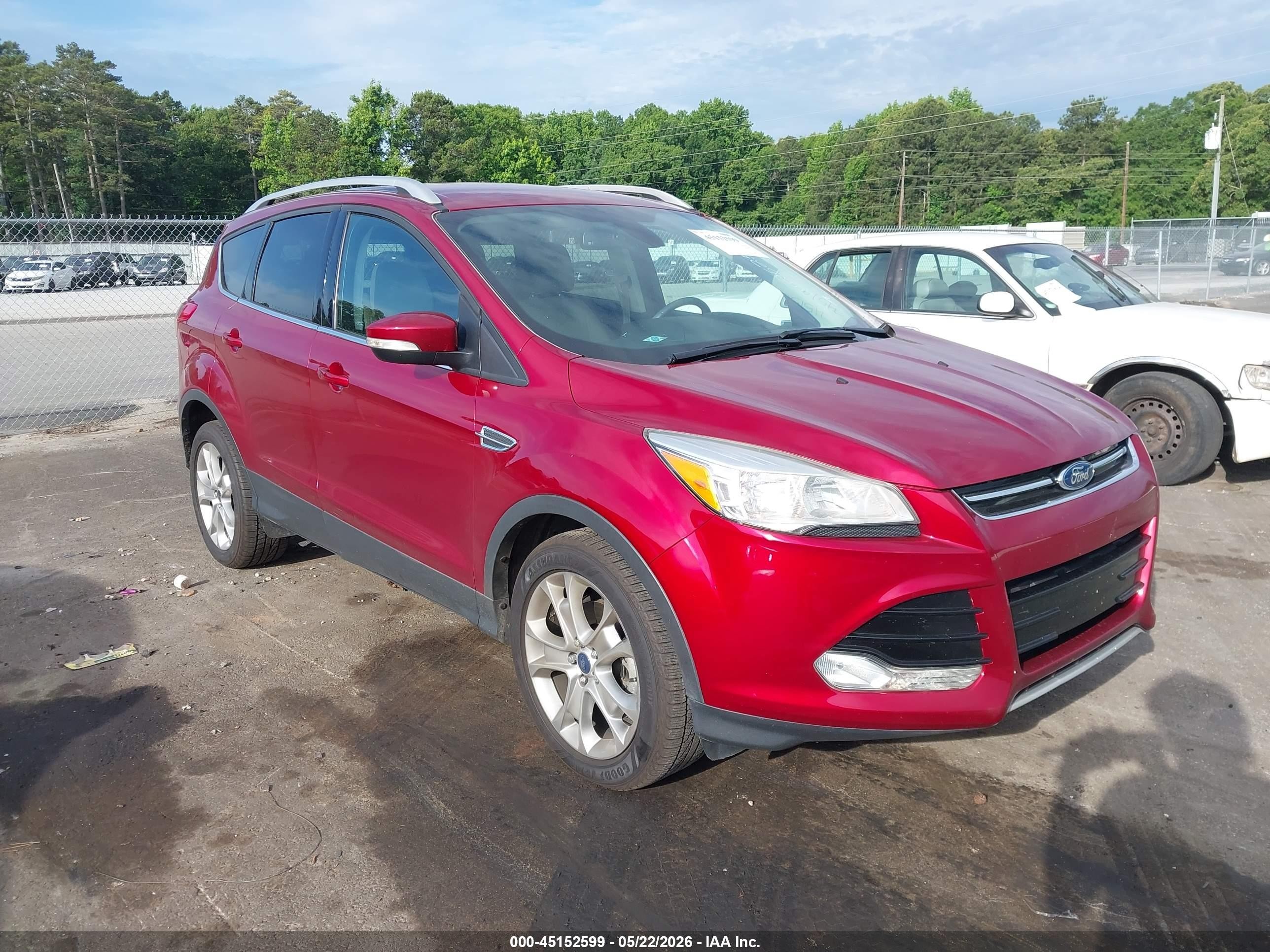 2015 Ford Escape Titanium Красный vin: 1FMCU0JX6FUB68154
