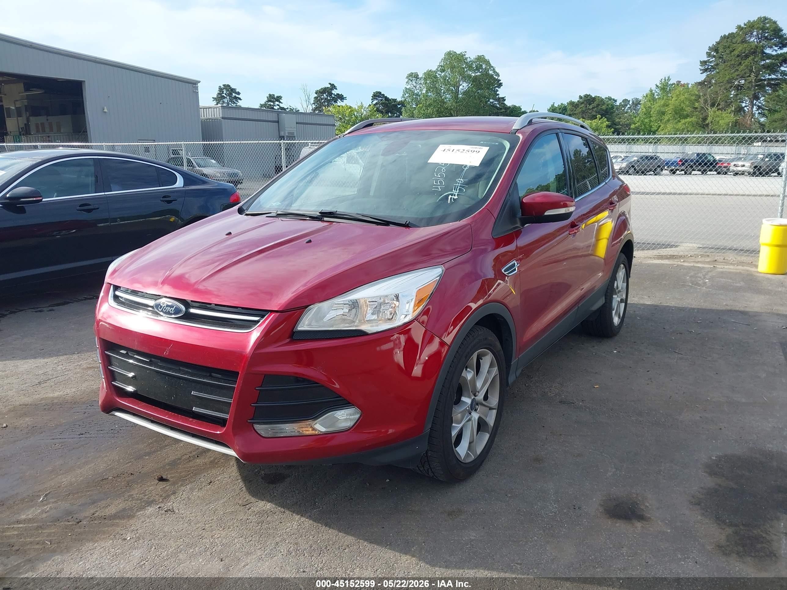 2015 Ford Escape Titanium Red vin: 1FMCU0JX6FUB68154