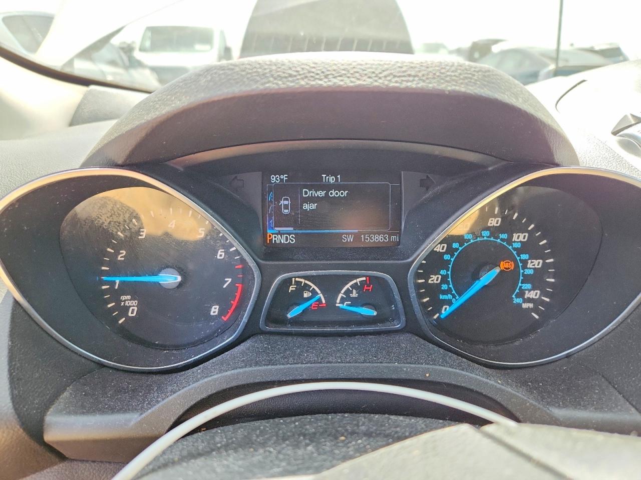 2014 Ford Escape Titanium White vin: 1FMCU0JX7EUA44506