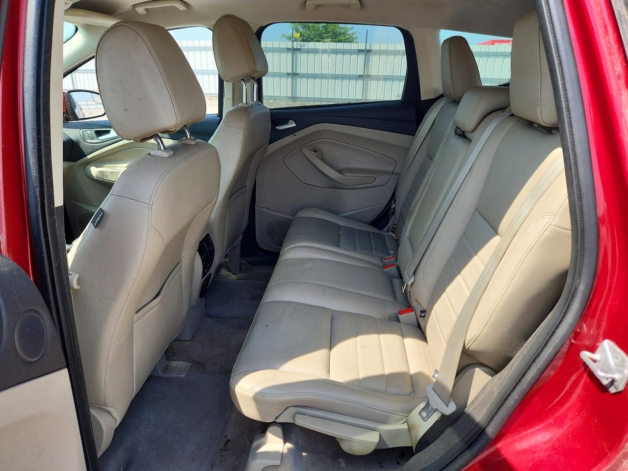 2014 Ford Escape Titanium Red vin: 1FMCU0JX7EUA50970