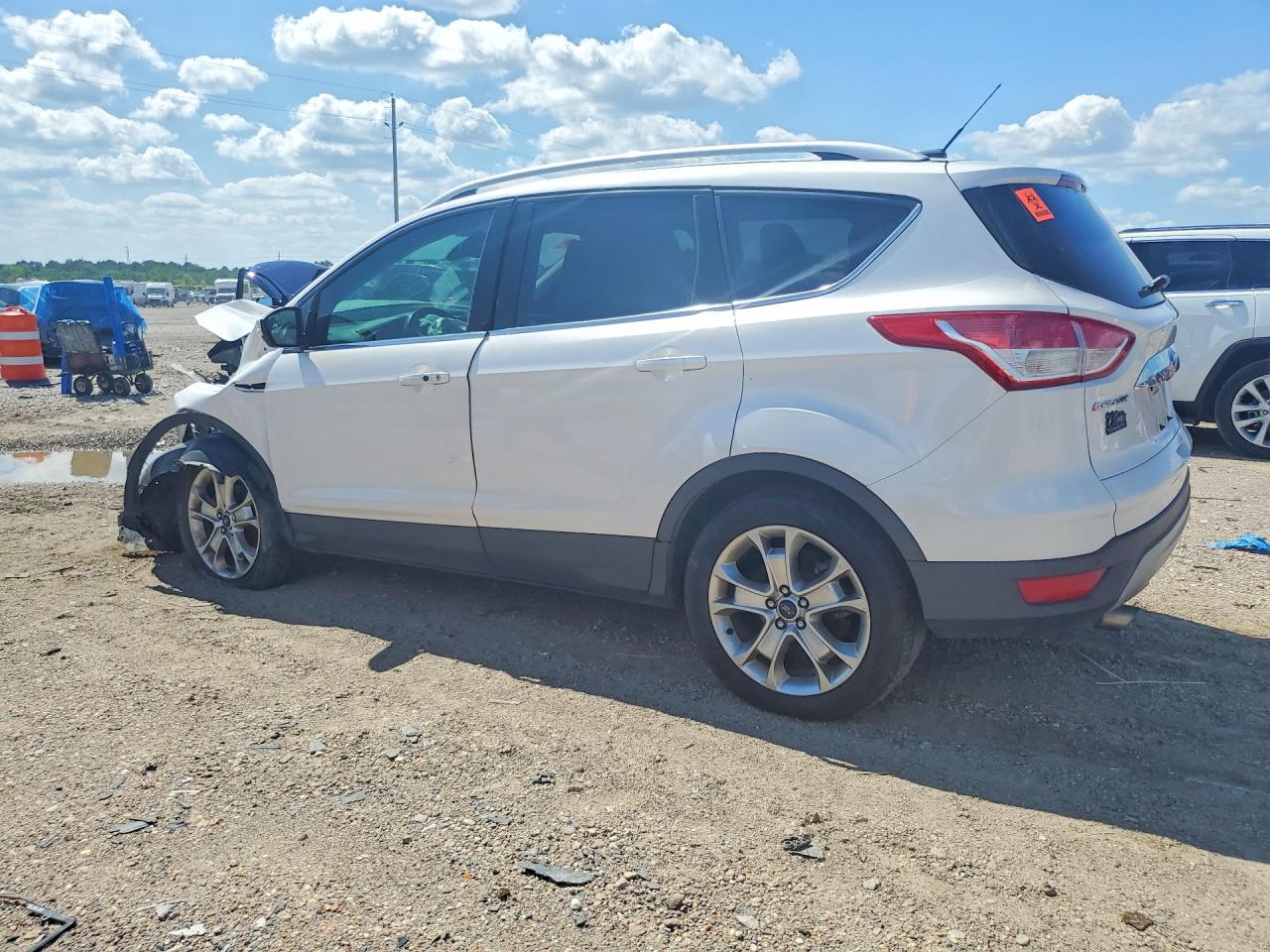 2014 Ford Escape Titanium Белый vin: 1FMCU0JX7EUB15221