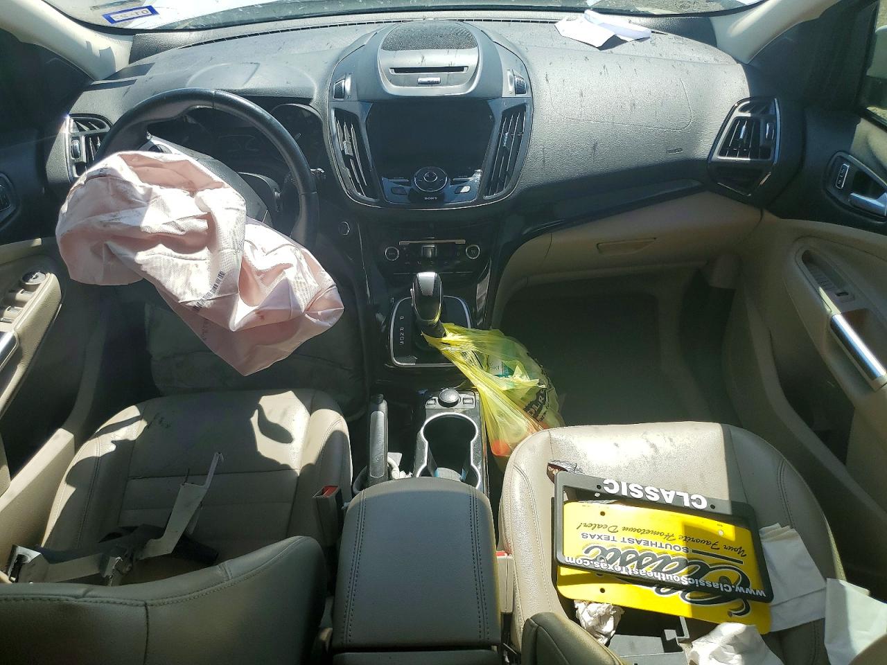 2014 Ford Escape Titanium Белый vin: 1FMCU0JX7EUB15221