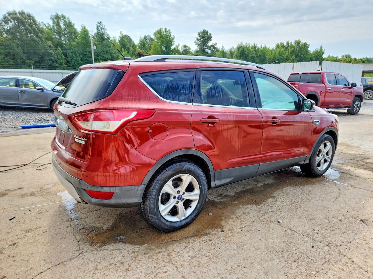 2014 Ford Escape Titanium Maroon vin: 1FMCU0JX7EUB31726