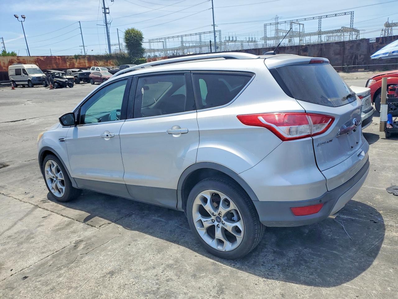 2014 Ford Escape Titanium Silver vin: 1FMCU0JX7EUB47411