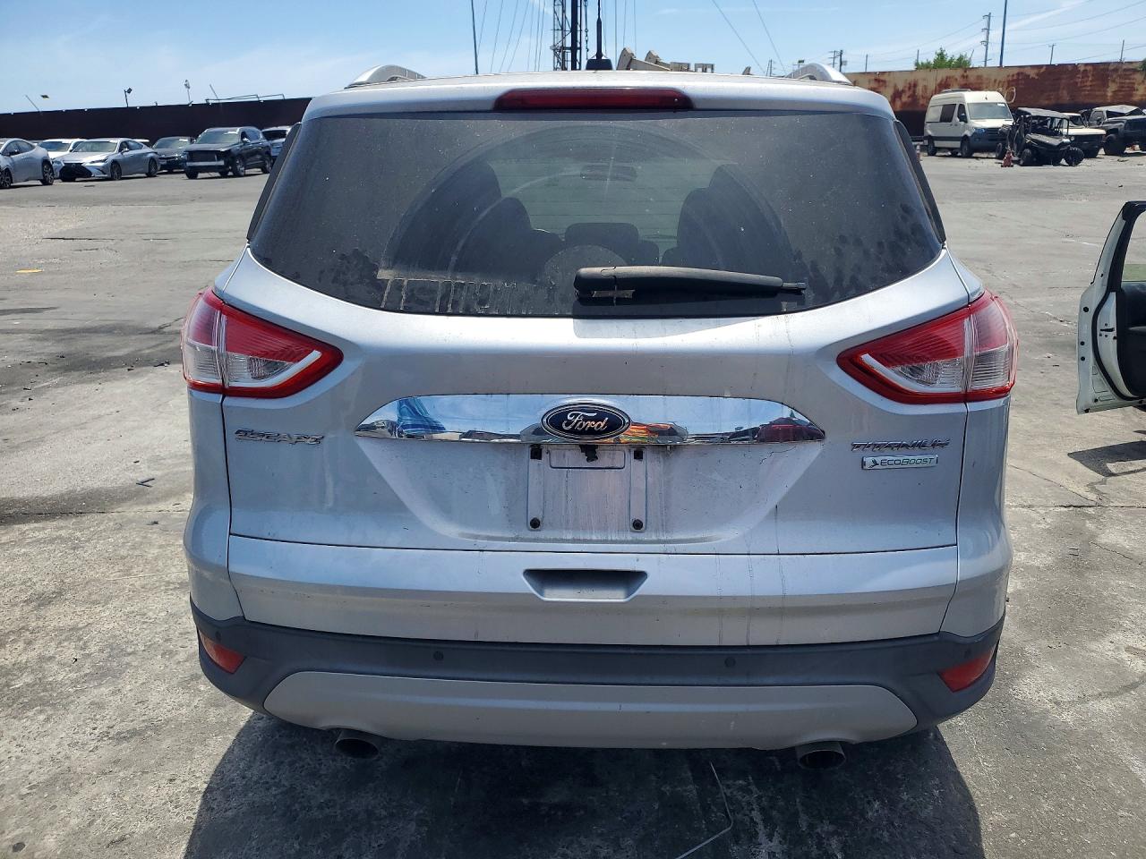 2014 Ford Escape Titanium Silver vin: 1FMCU0JX7EUB47411