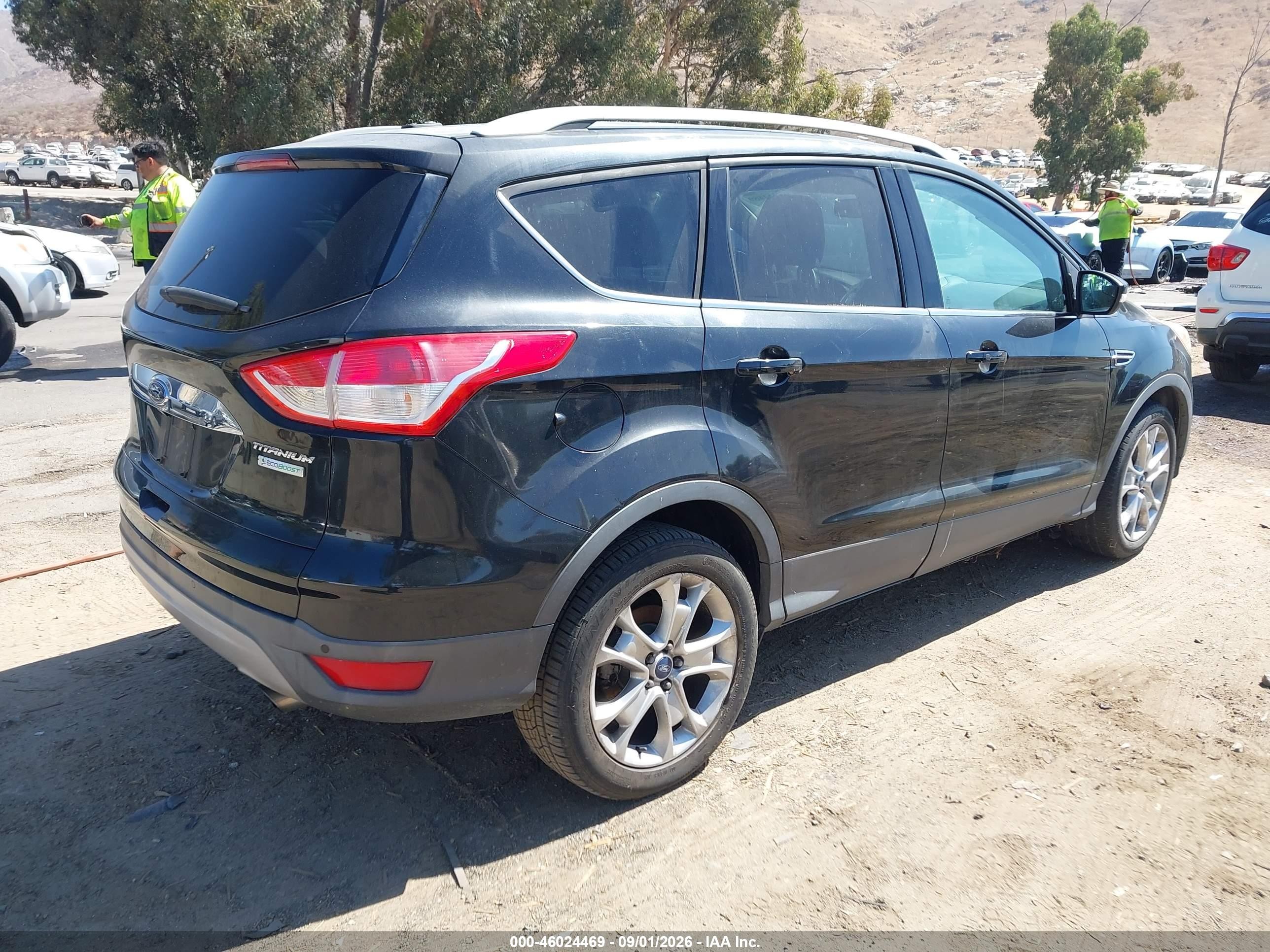 2014 Ford Escape Titanium Black vin: 1FMCU0JX7EUB72566
