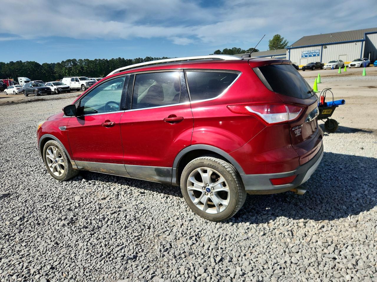 2015 Ford Escape Titanium Red vin: 1FMCU0JX7FUA40411