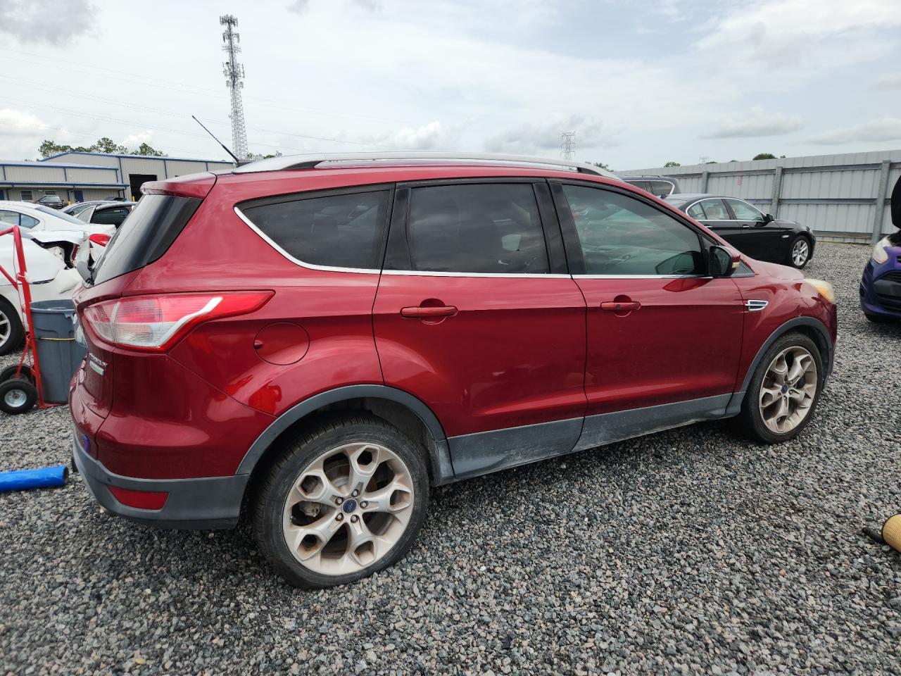 2015 Ford Escape Titanium Red vin: 1FMCU0JX7FUB16659