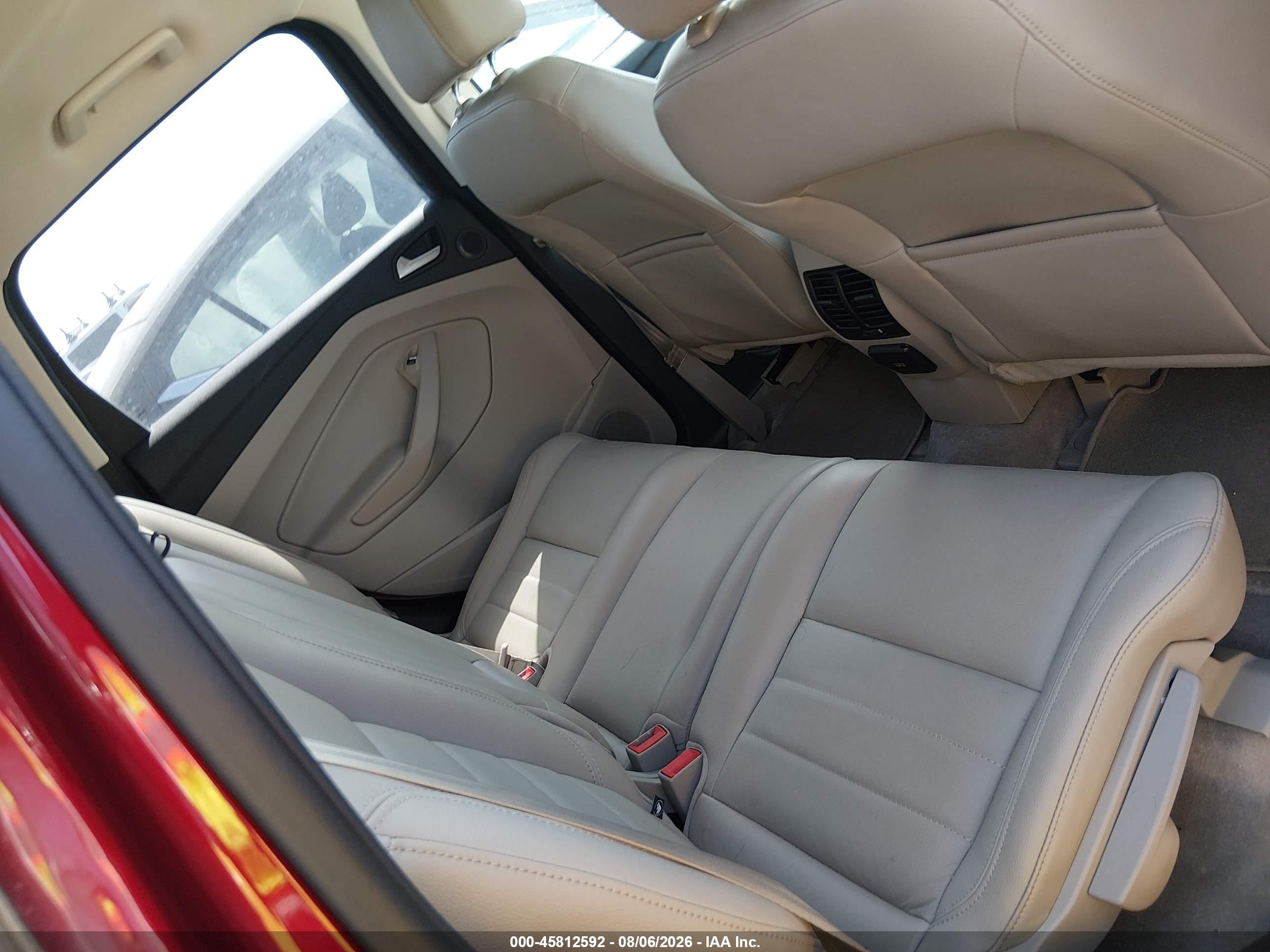 2014 Ford Escape Titanium Red vin: 1FMCU0JX8EUB00260