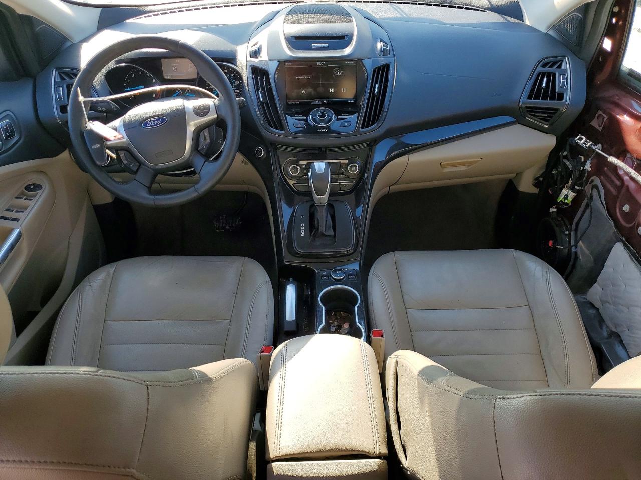 2014 Ford Escape Titanium Оранжевый vin: 1FMCU0JX8EUD07425