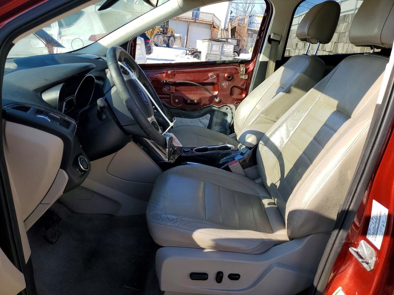 2014 Ford Escape Titanium Оранжевый vin: 1FMCU0JX8EUD07425