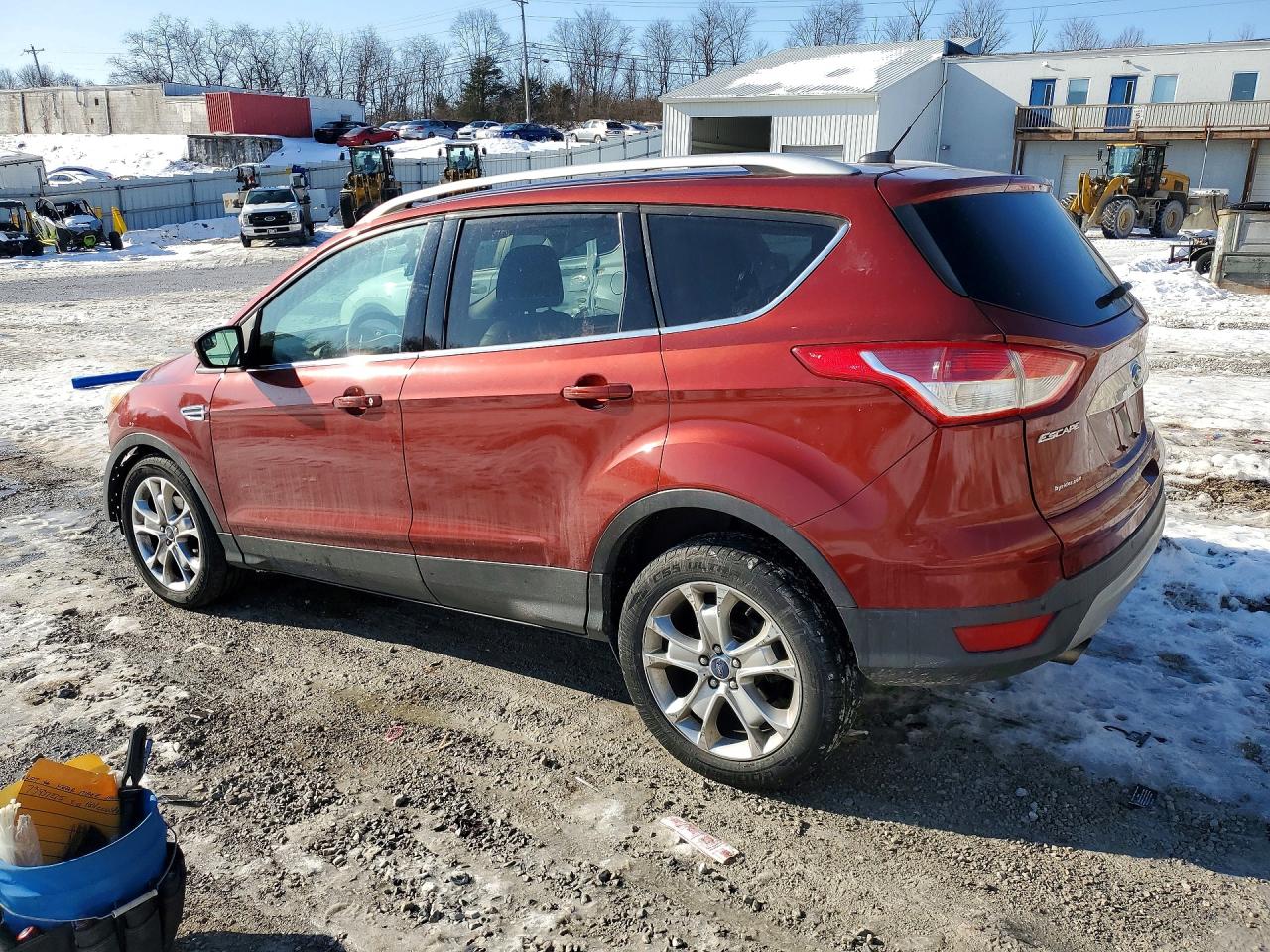 2014 Ford Escape Titanium Оранжевый vin: 1FMCU0JX8EUD07425