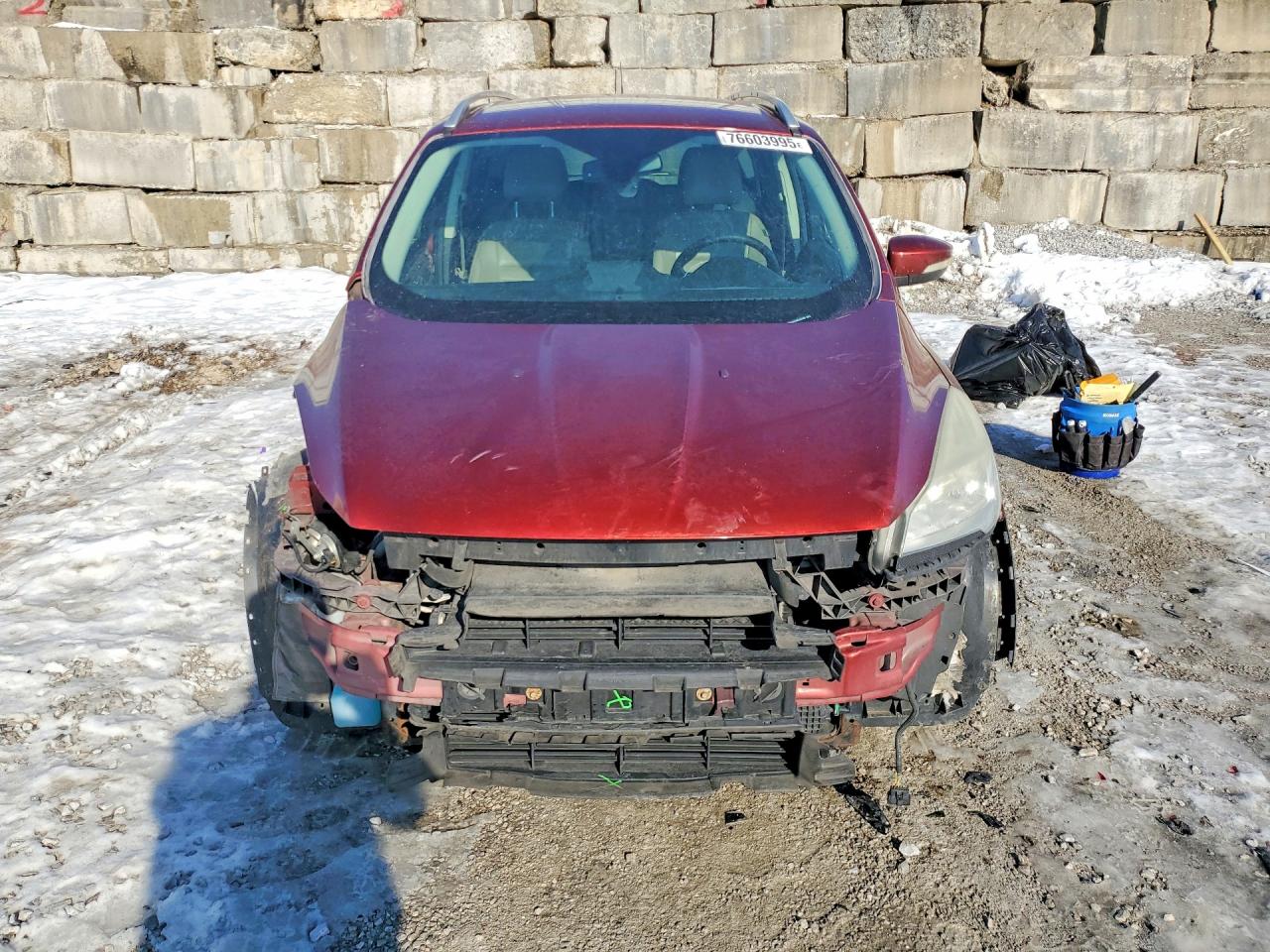2014 Ford Escape Titanium Оранжевый vin: 1FMCU0JX8EUD07425
