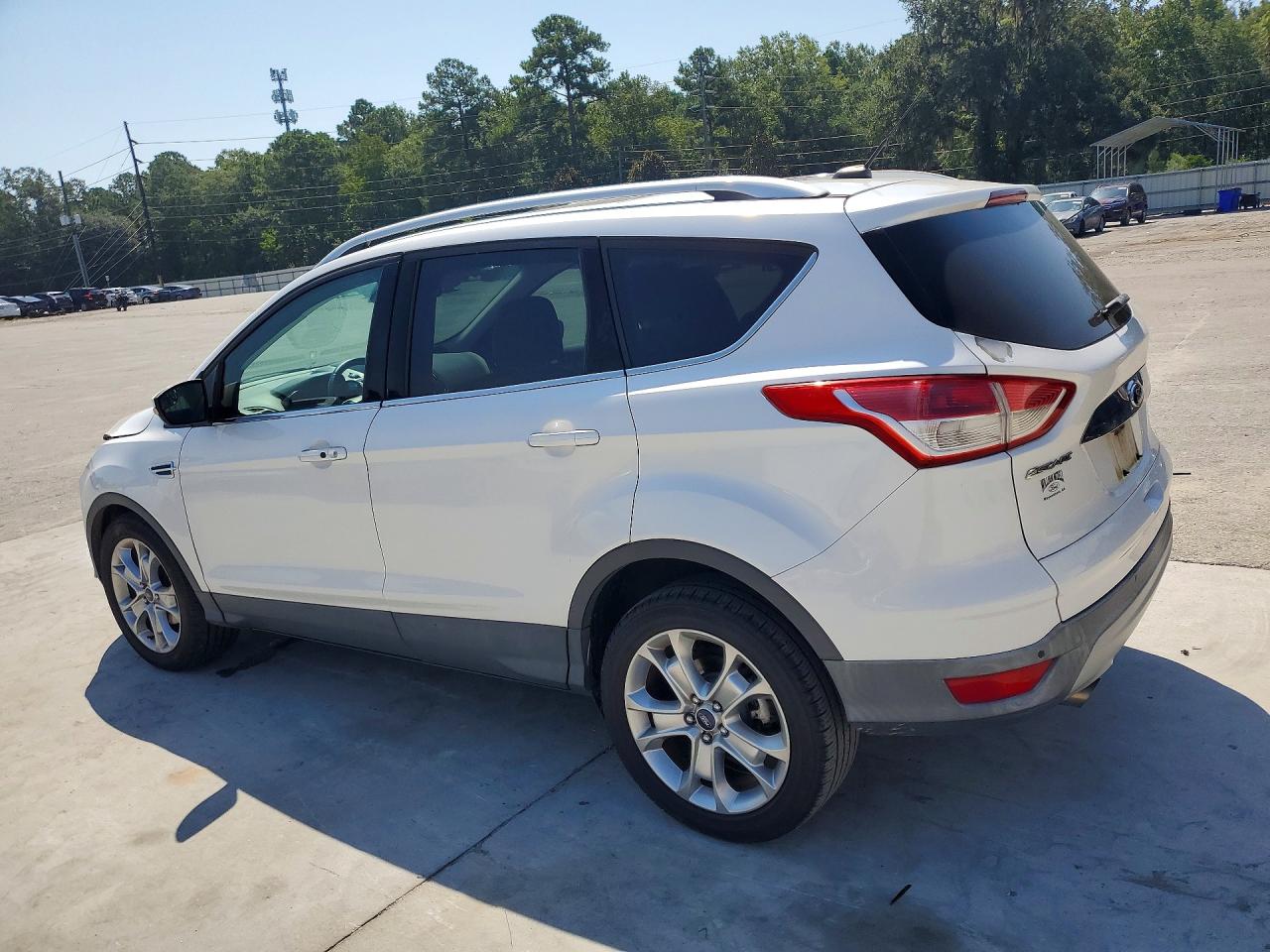 2014 Ford Escape Titanium White vin: 1FMCU0JX8EUE20405
