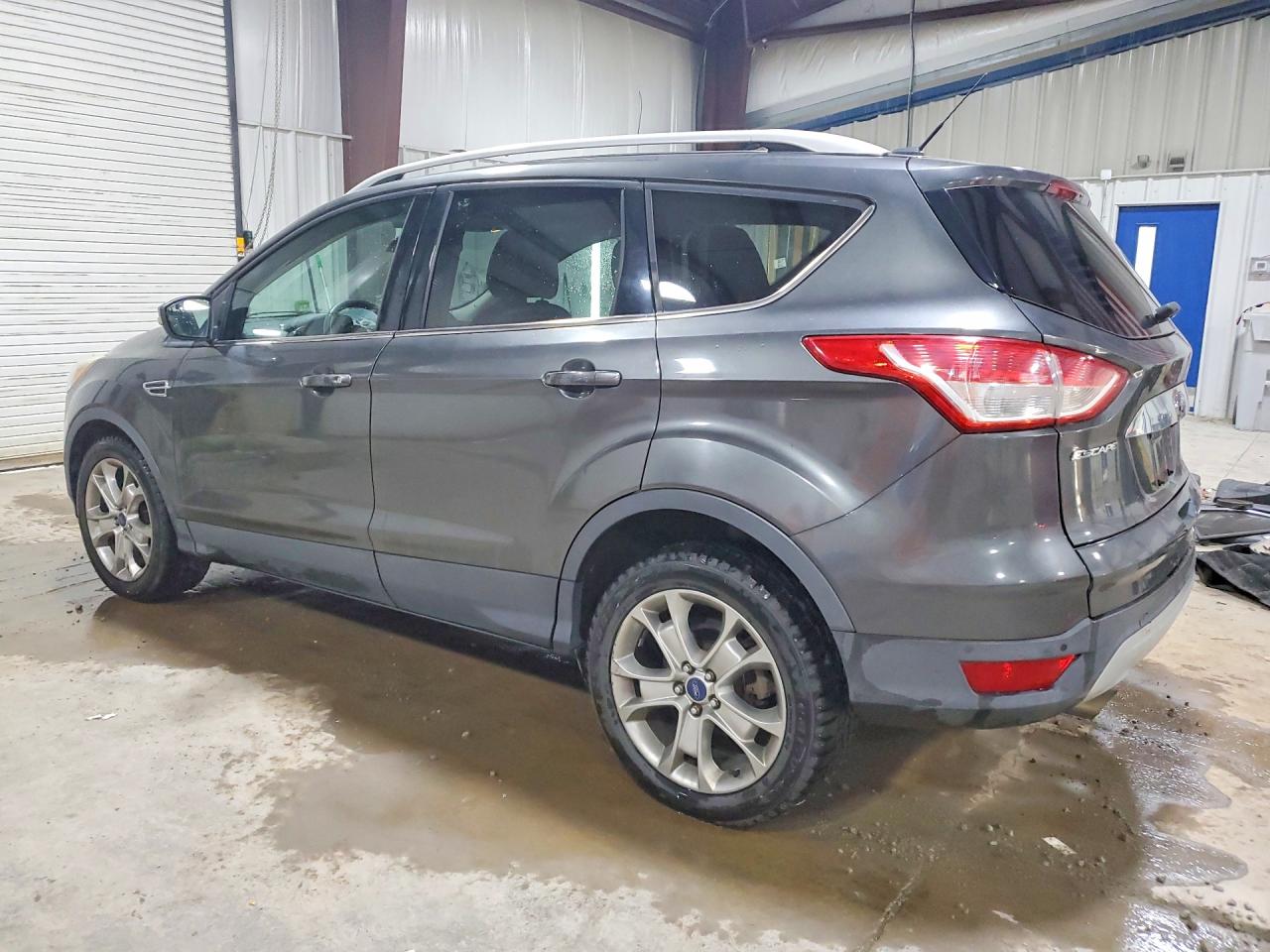 2015 Ford Escape Titanium Серый vin: 1FMCU0JX8FUB07095