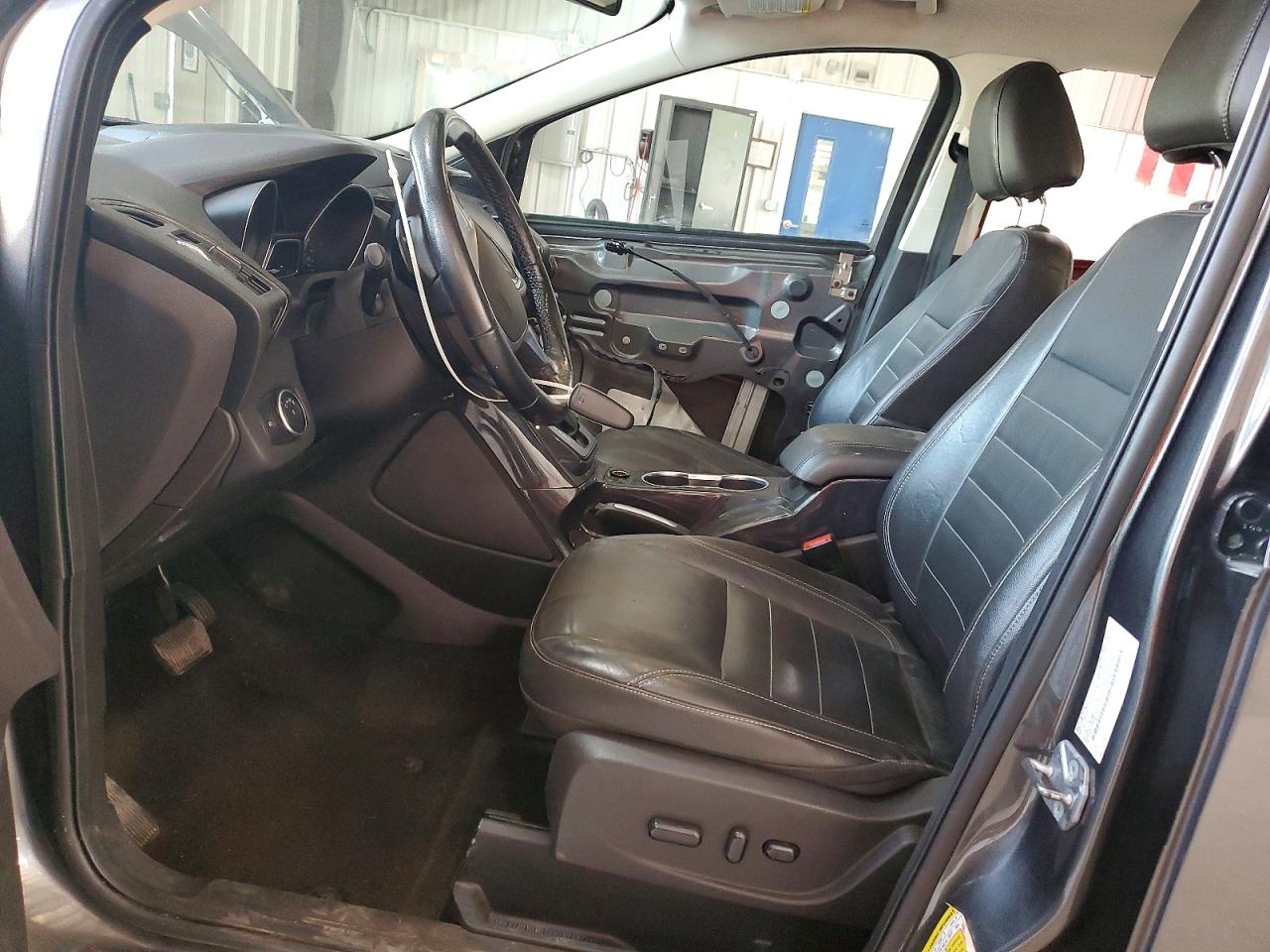 2015 Ford Escape Titanium Серый vin: 1FMCU0JX8FUB07095