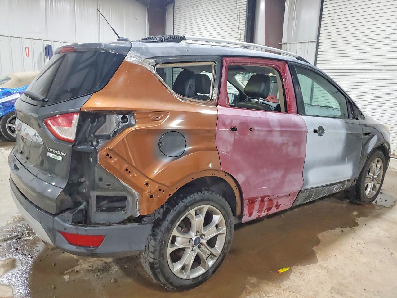 2015 Ford Escape Titanium Серый vin: 1FMCU0JX8FUB07095