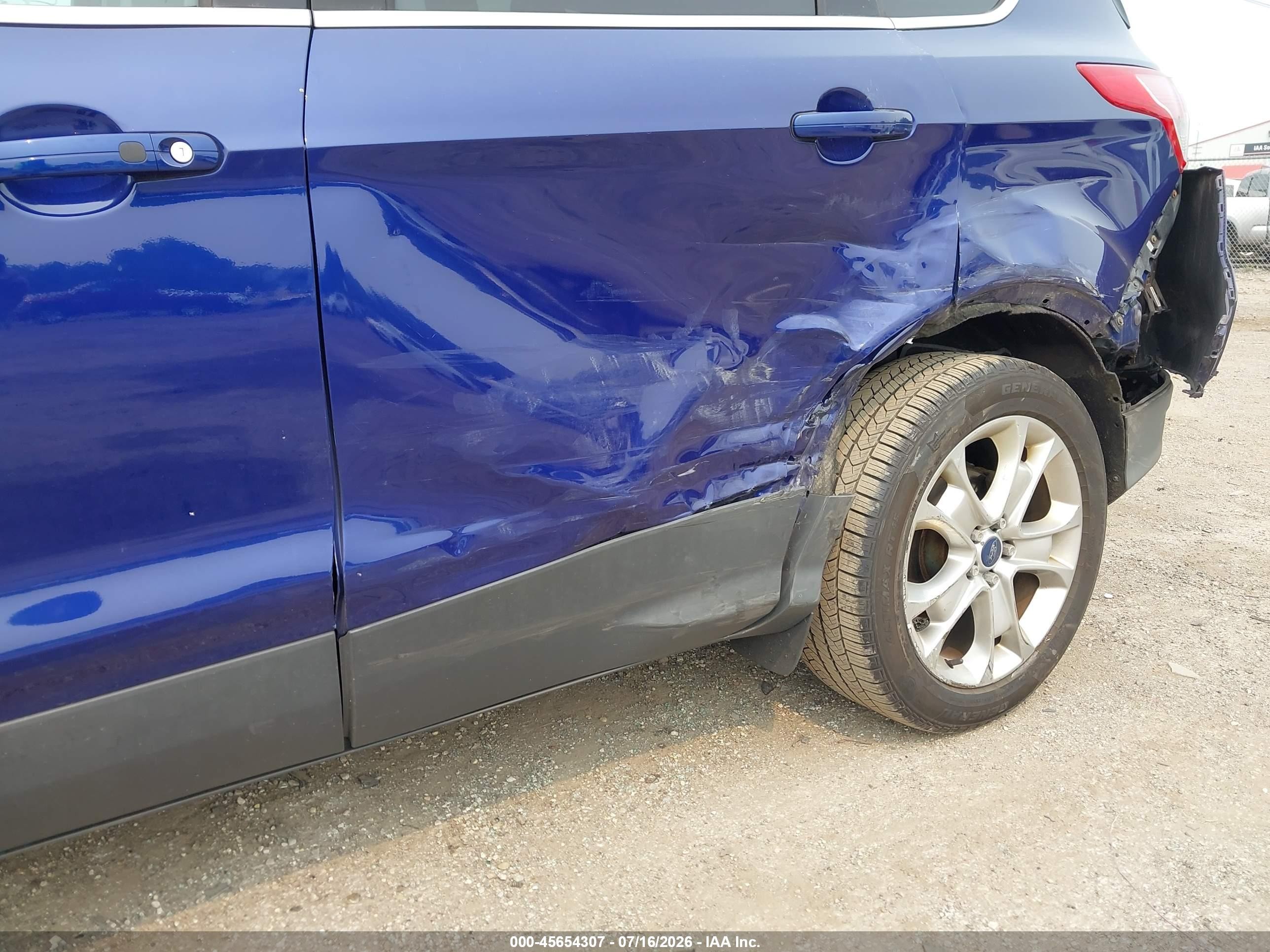 2015 Ford Escape Titanium Синий vin: 1FMCU0JX8FUB80239