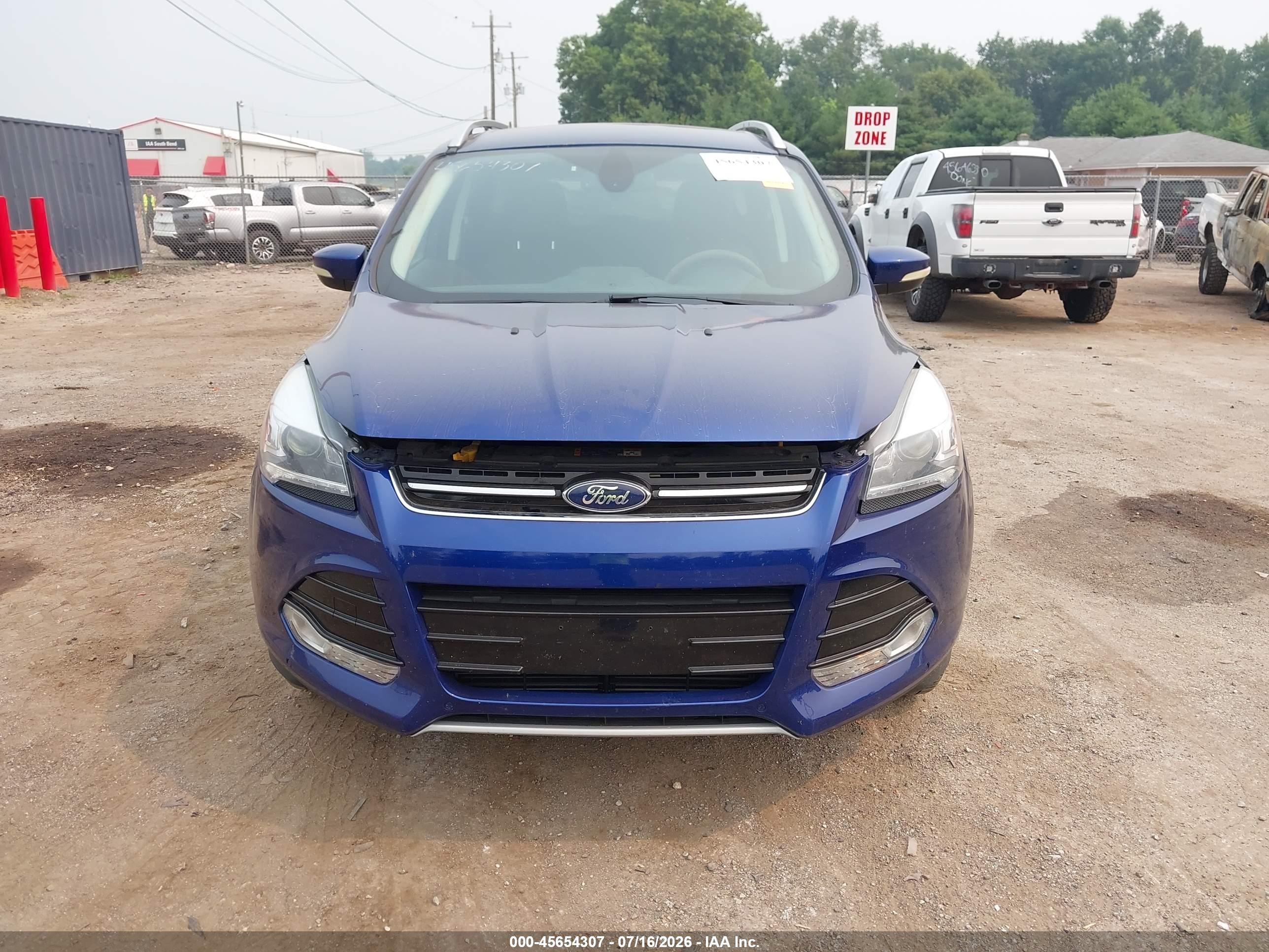 2015 Ford Escape Titanium Синий vin: 1FMCU0JX8FUB80239