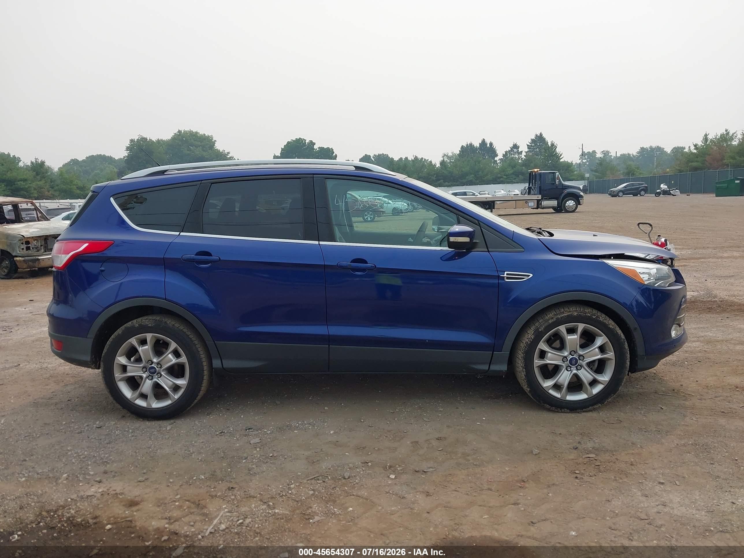 2015 Ford Escape Titanium Синий vin: 1FMCU0JX8FUB80239