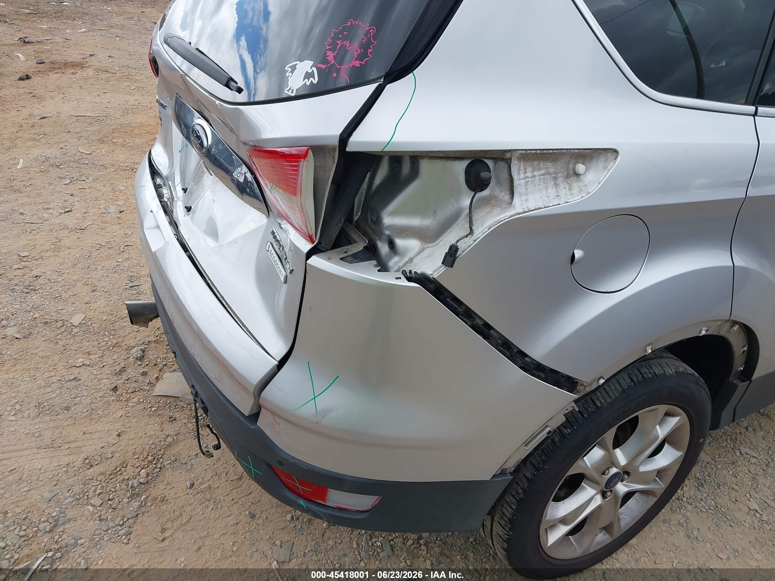 2015 Ford Escape Titanium Silver vin: 1FMCU0JX8FUC32033