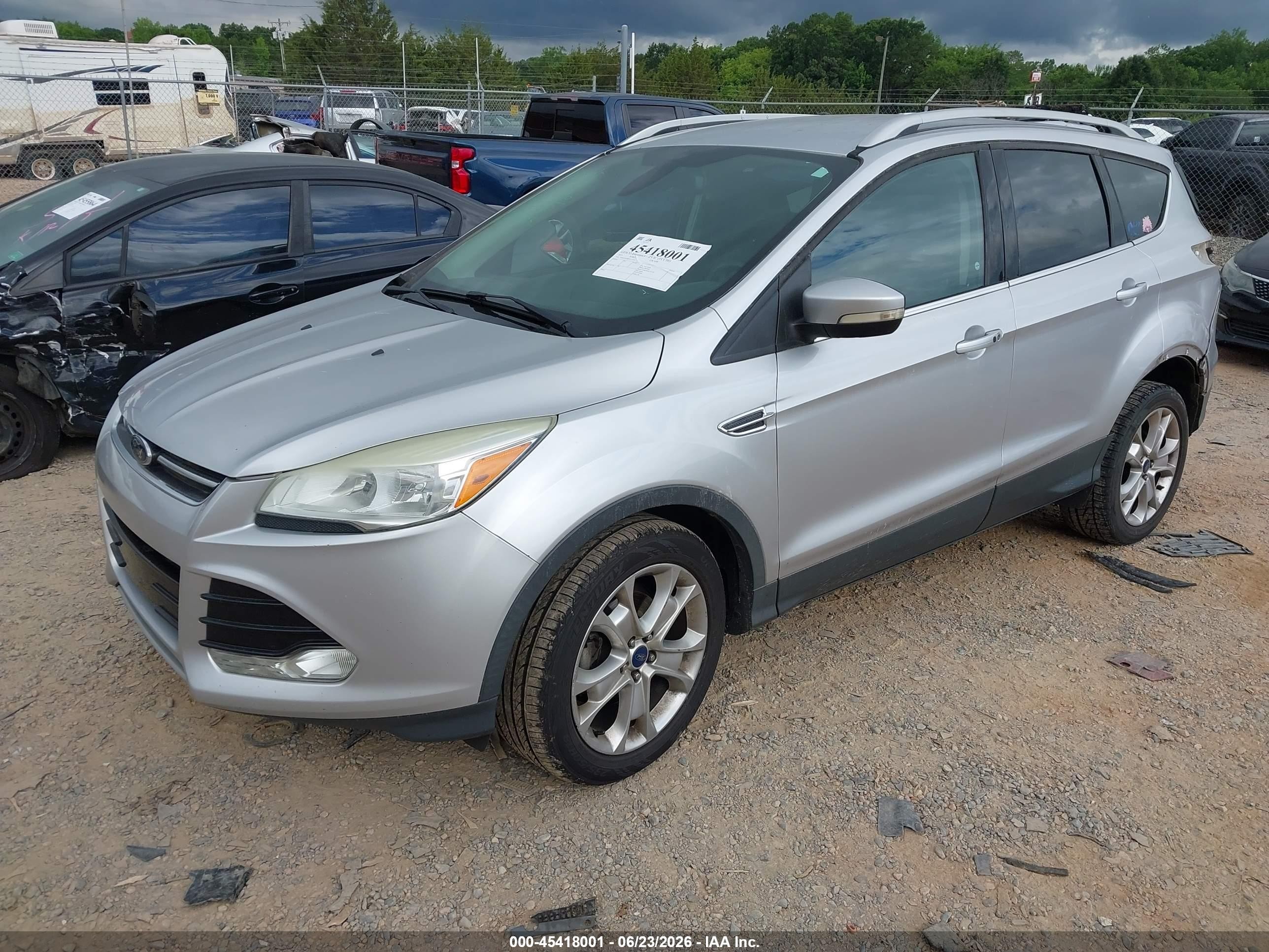 2015 Ford Escape Titanium Silver vin: 1FMCU0JX8FUC32033
