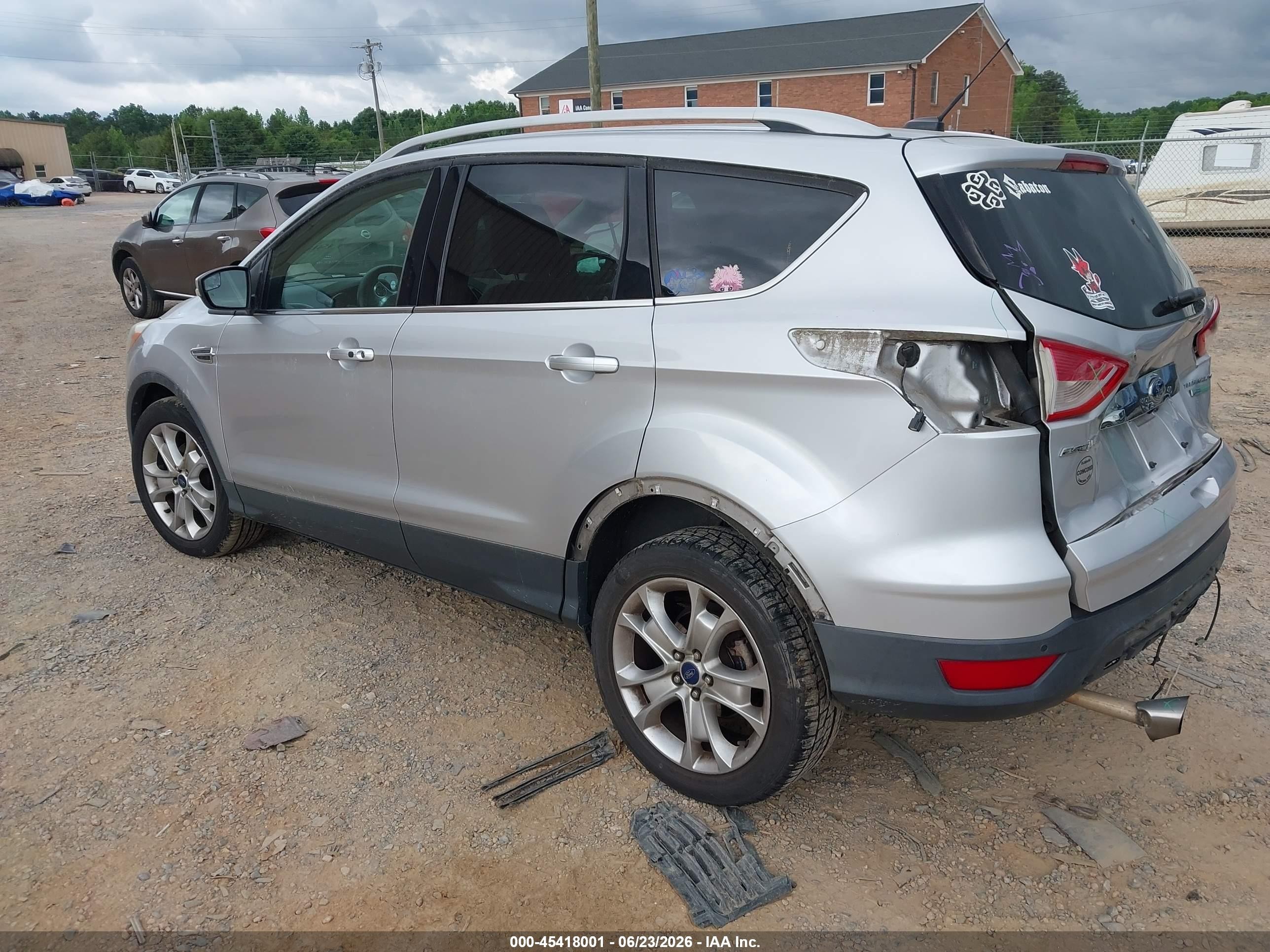 2015 Ford Escape Titanium Silver vin: 1FMCU0JX8FUC32033