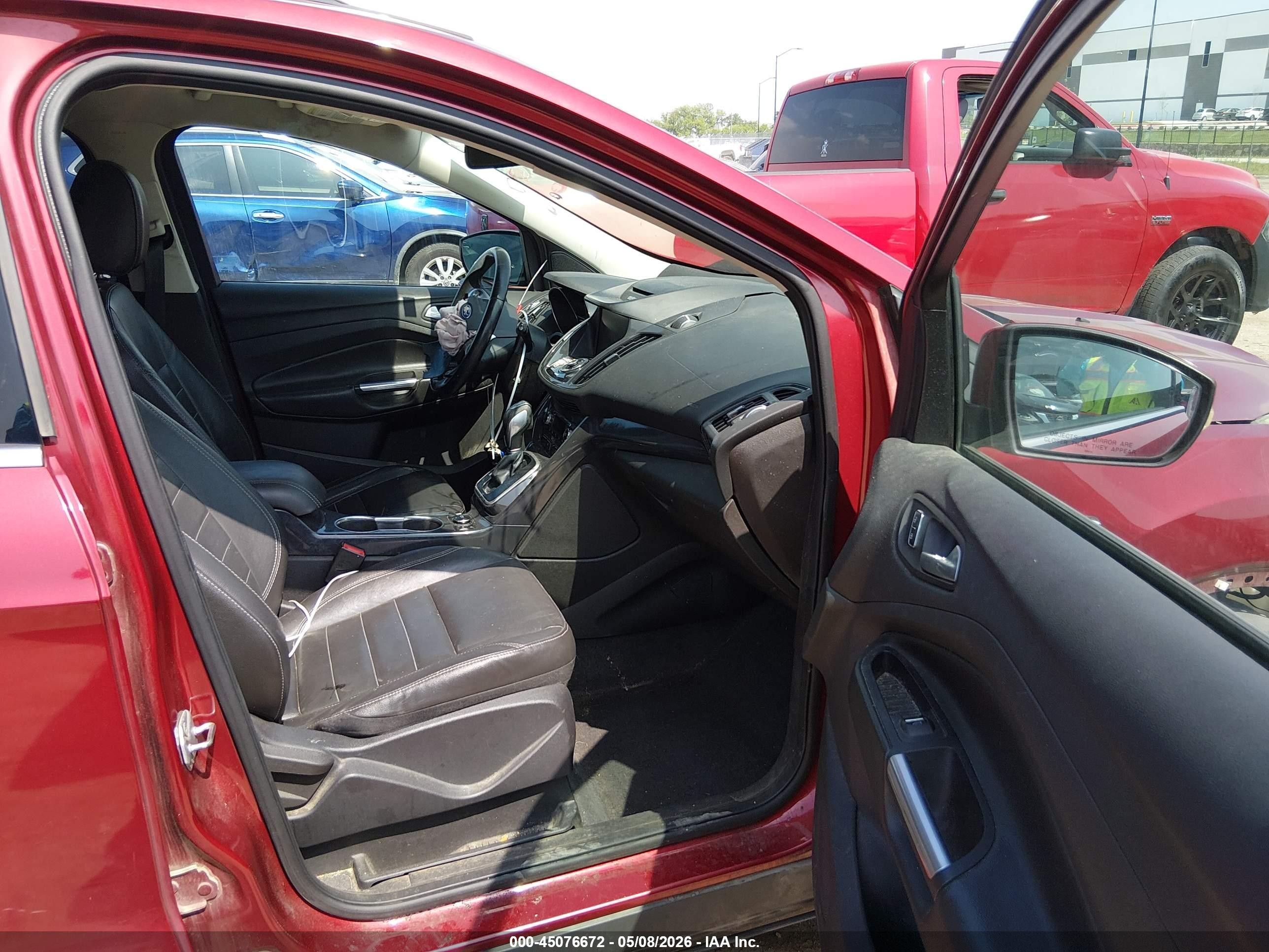 2014 Ford Escape Titanium Красный vin: 1FMCU0JX9EUA92220