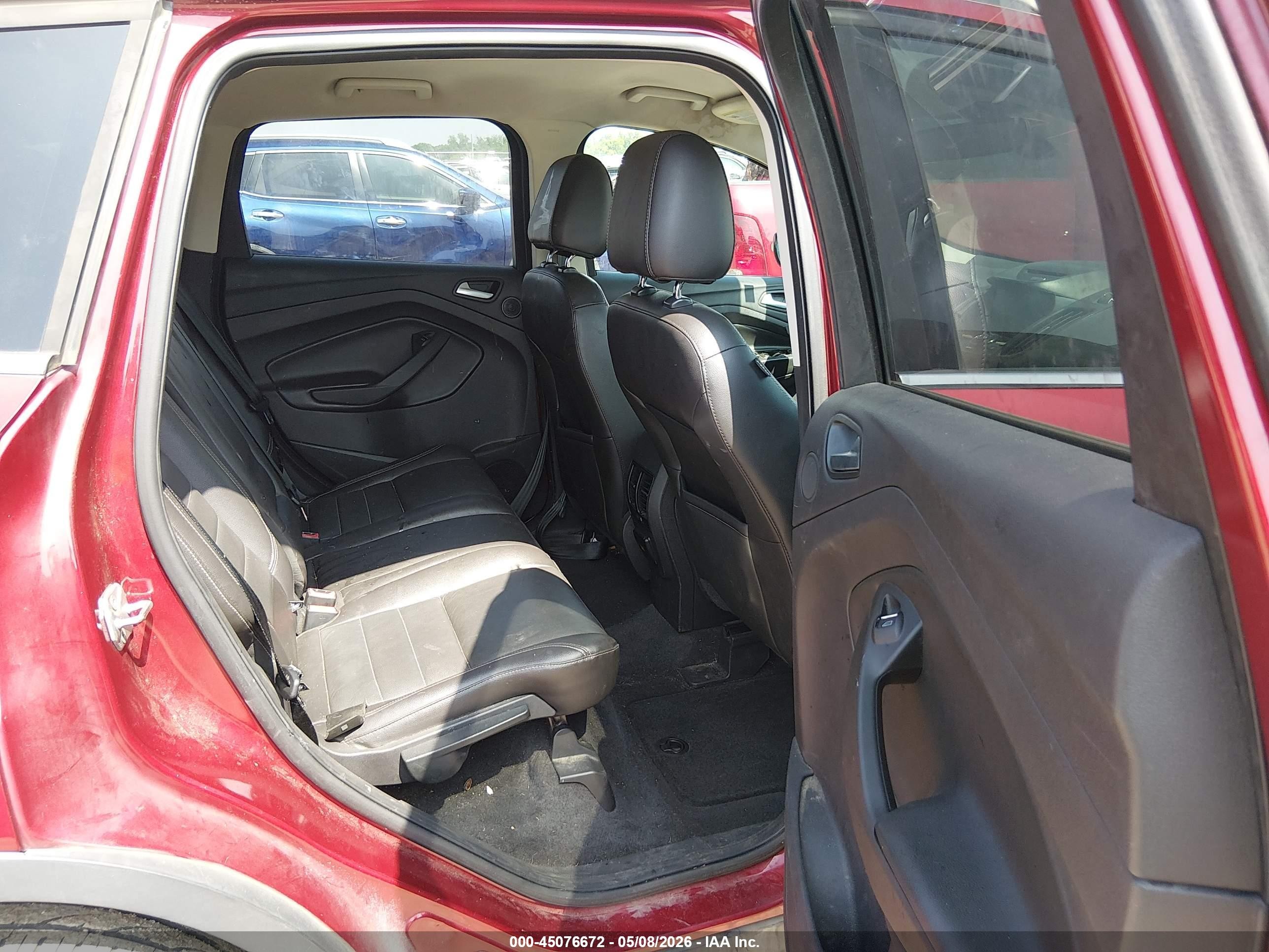 2014 Ford Escape Titanium Красный vin: 1FMCU0JX9EUA92220