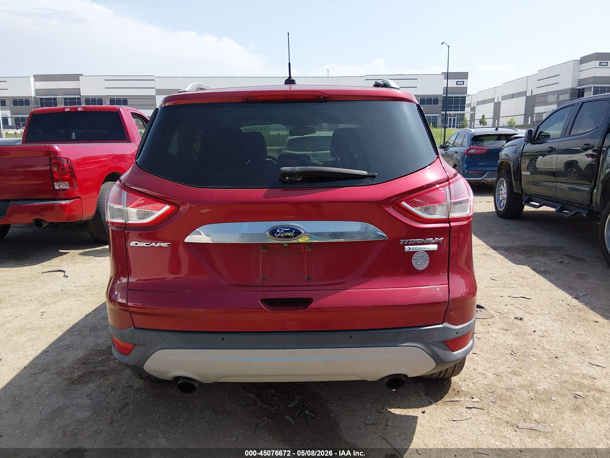 2014 Ford Escape Titanium Красный vin: 1FMCU0JX9EUA92220