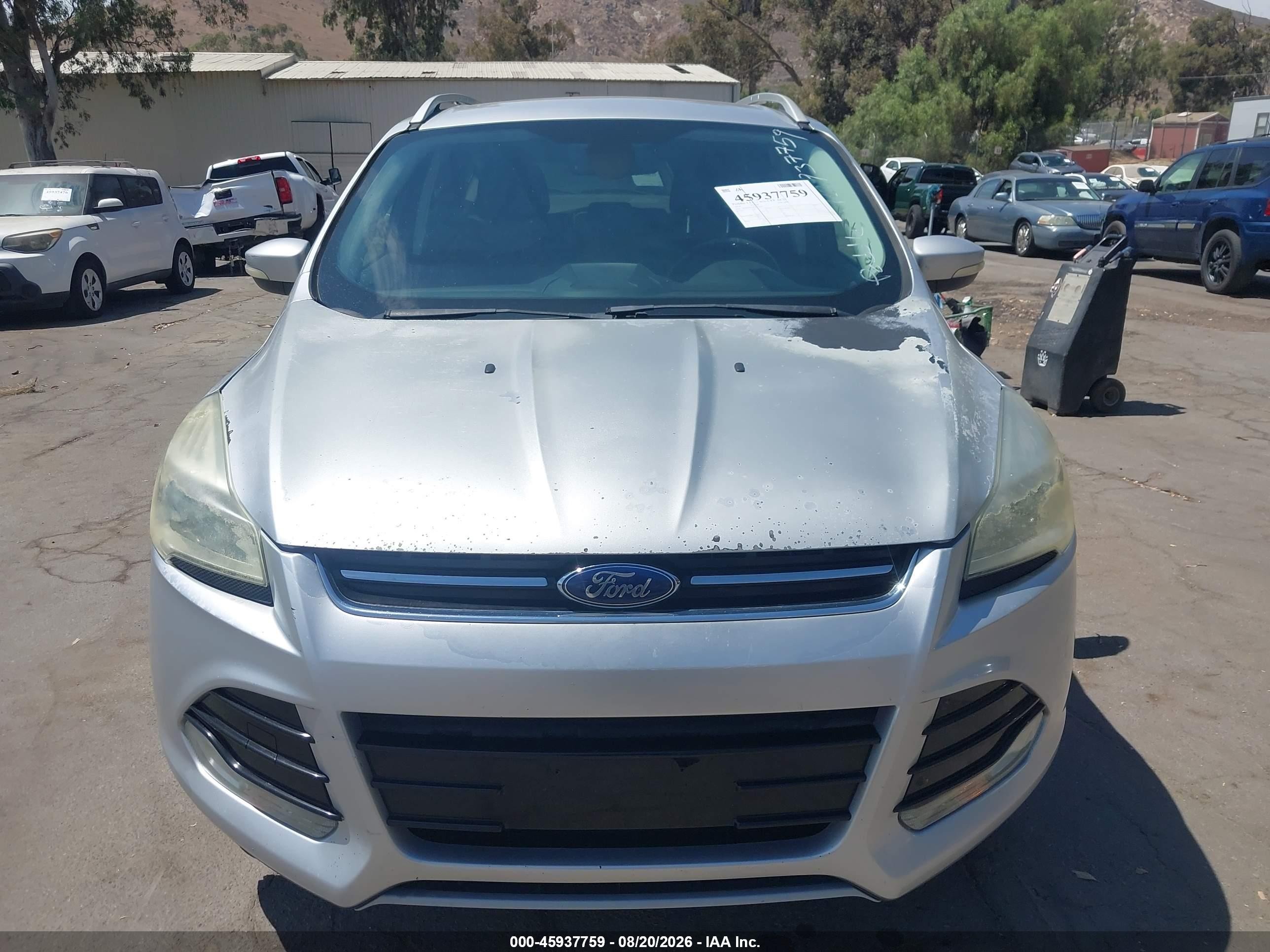 2014 Ford Escape Titanium Silver vin: 1FMCU0JX9EUB72567