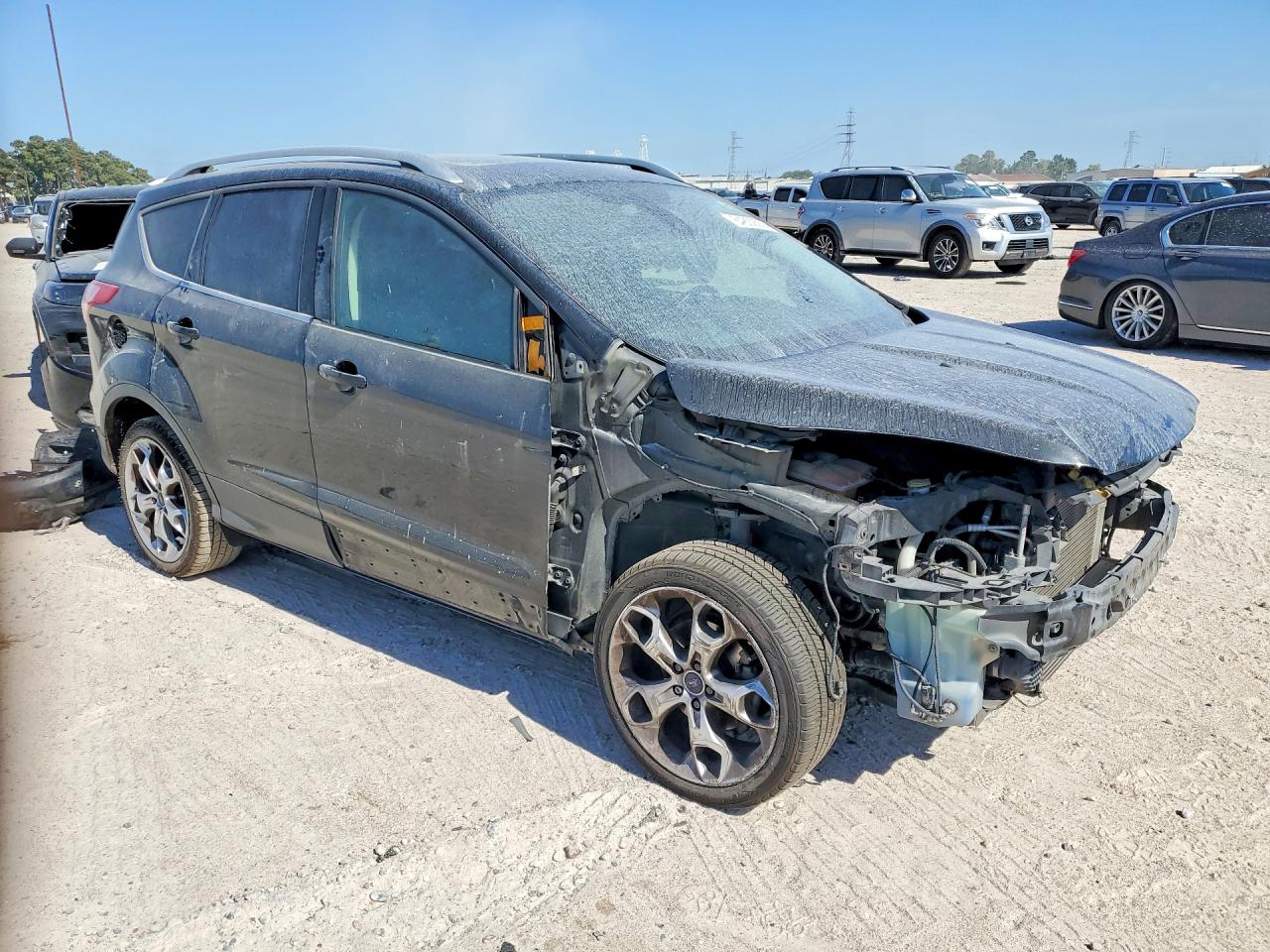 2015 Ford Escape Titanium Черный vin: 1FMCU0JX9FUA24744