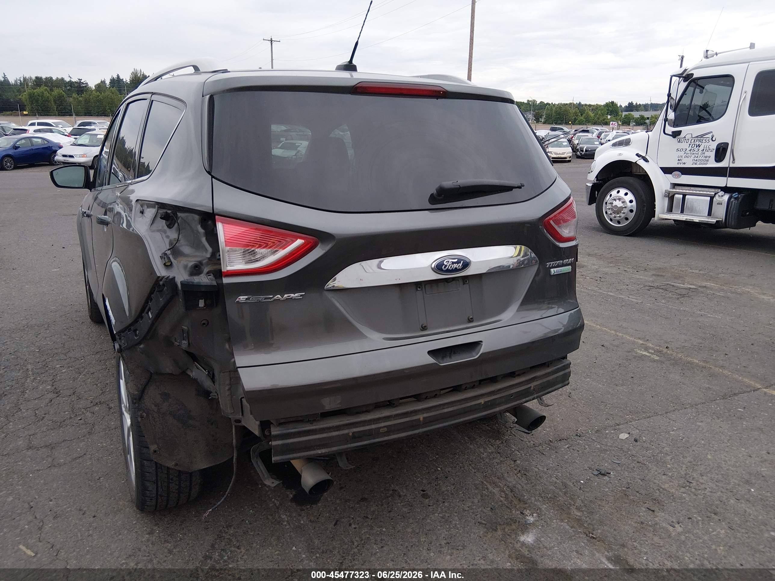 2015 Ford Escape Titanium Gray vin: 1FMCU0JX9FUC05665
