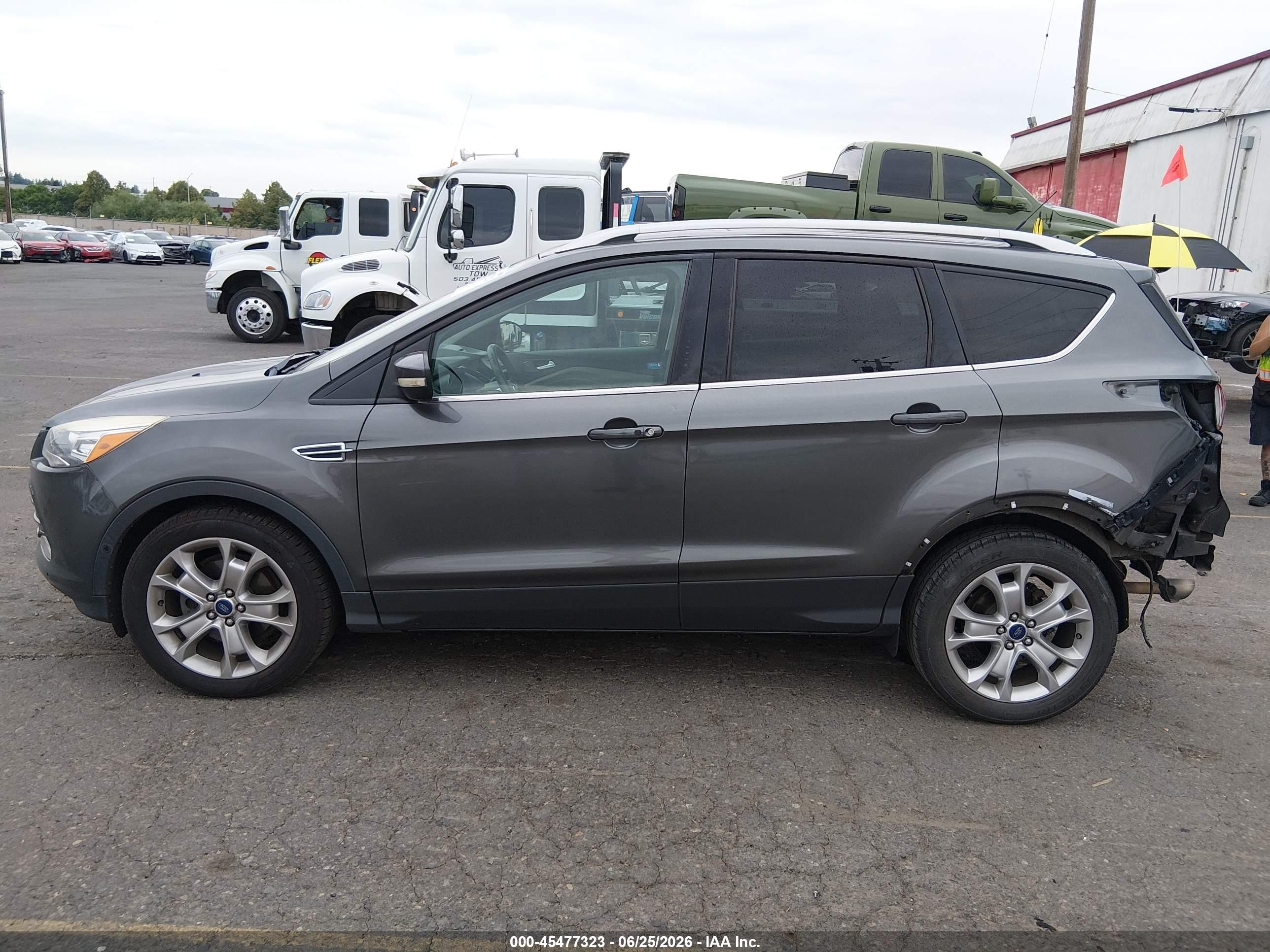2015 Ford Escape Titanium Gray vin: 1FMCU0JX9FUC05665