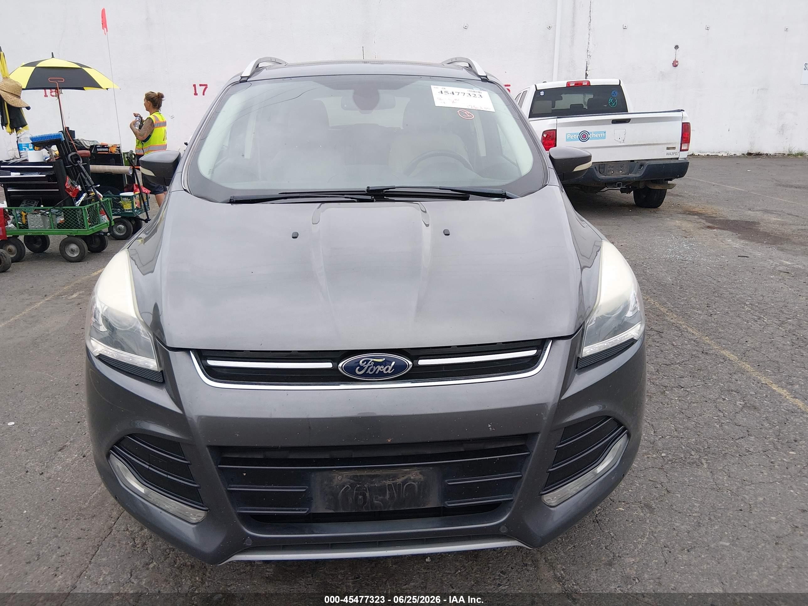 2015 Ford Escape Titanium Gray vin: 1FMCU0JX9FUC05665