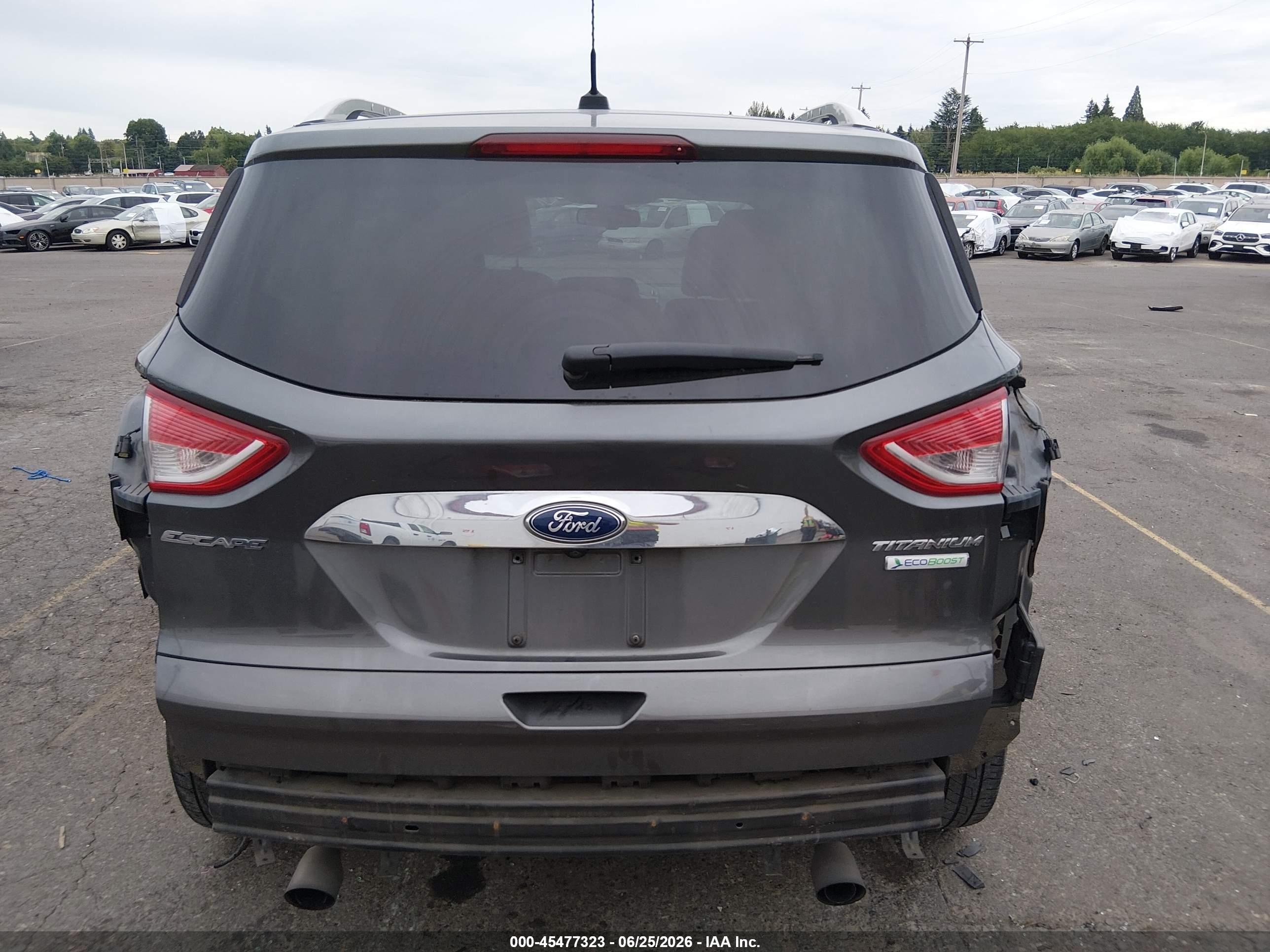 2015 Ford Escape Titanium Gray vin: 1FMCU0JX9FUC05665