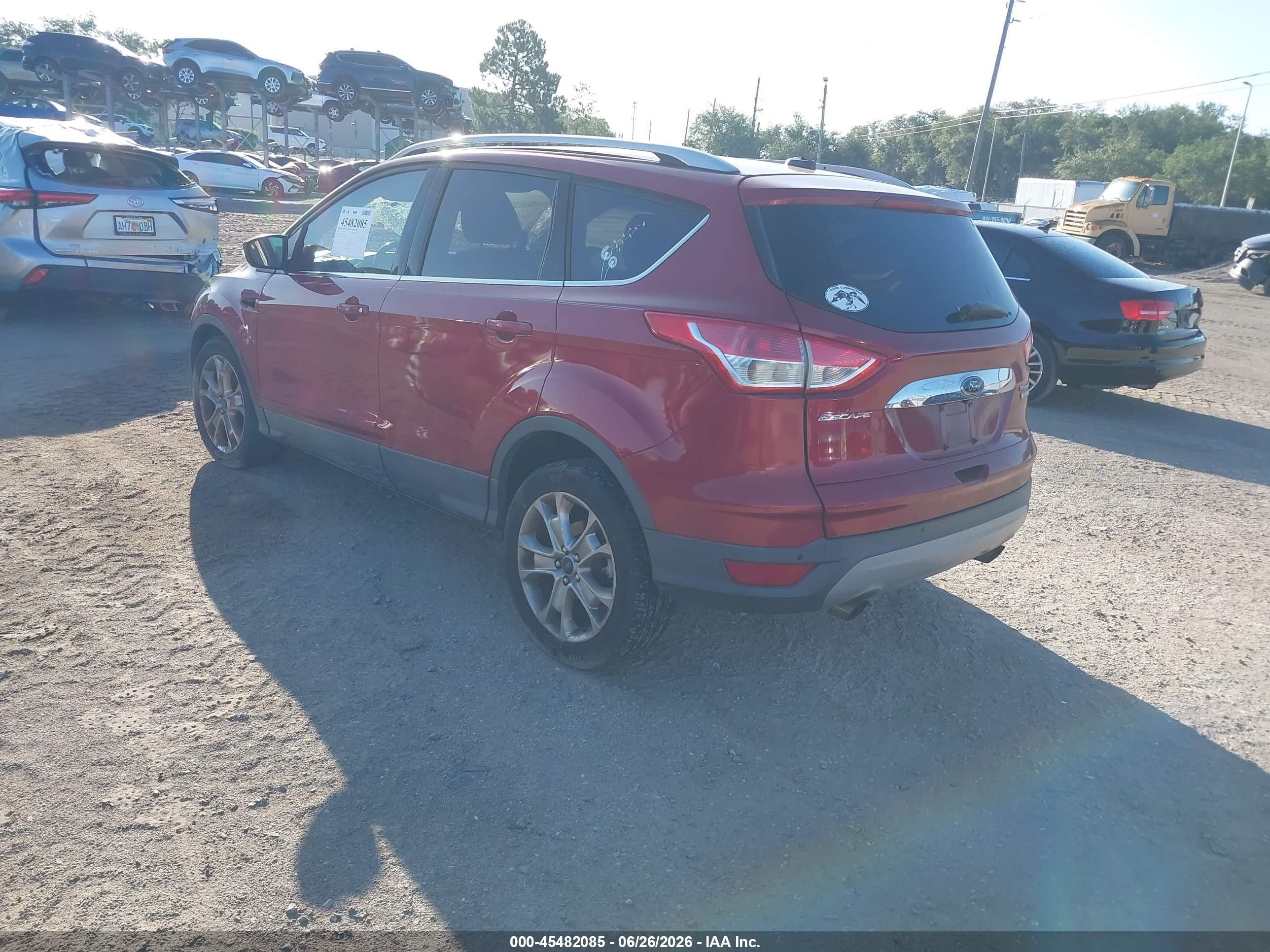 2015 Ford Escape Titanium Red vin: 1FMCU0JX9FUC32526