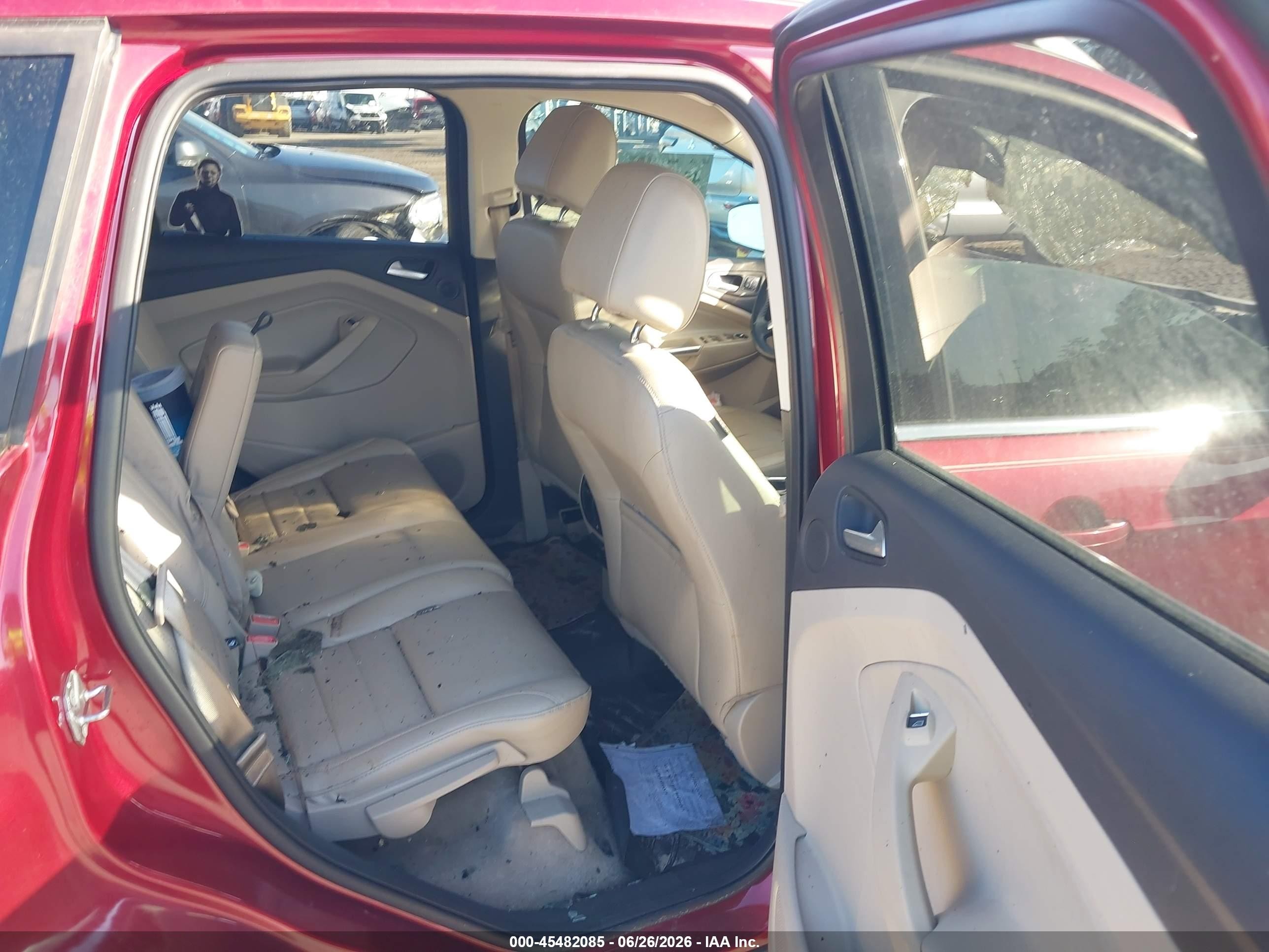 2015 Ford Escape Titanium Red vin: 1FMCU0JX9FUC32526