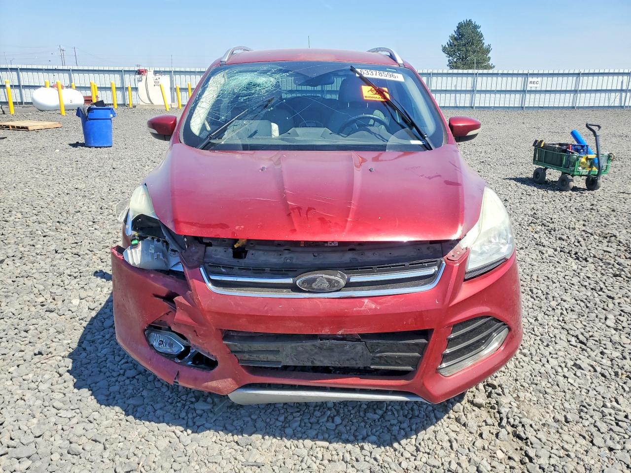 2014 Ford Escape Titanium Red vin: 1FMCU0JXXEUB09025