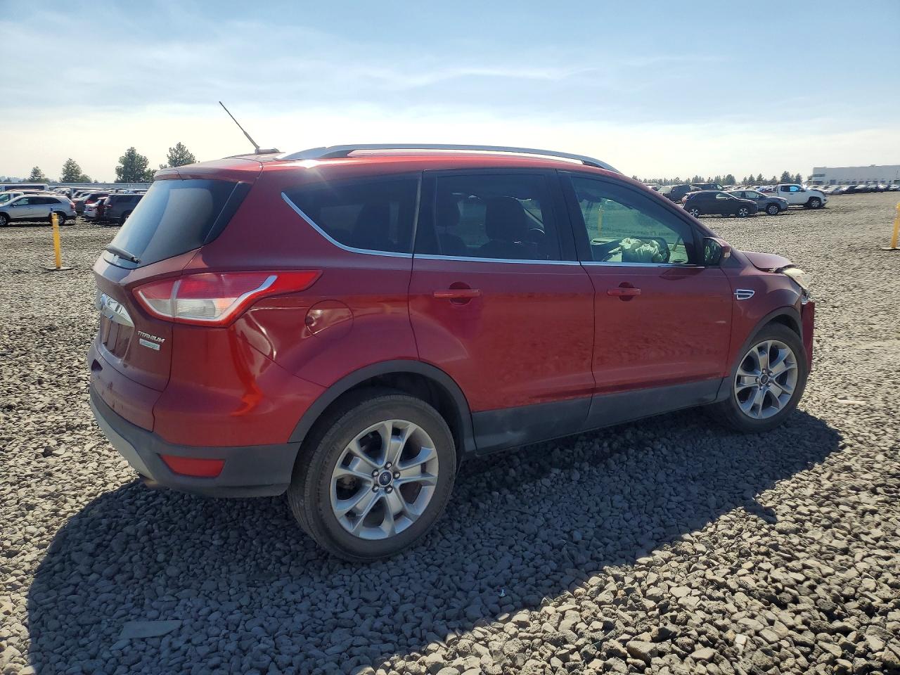 2014 Ford Escape Titanium Red vin: 1FMCU0JXXEUB09025