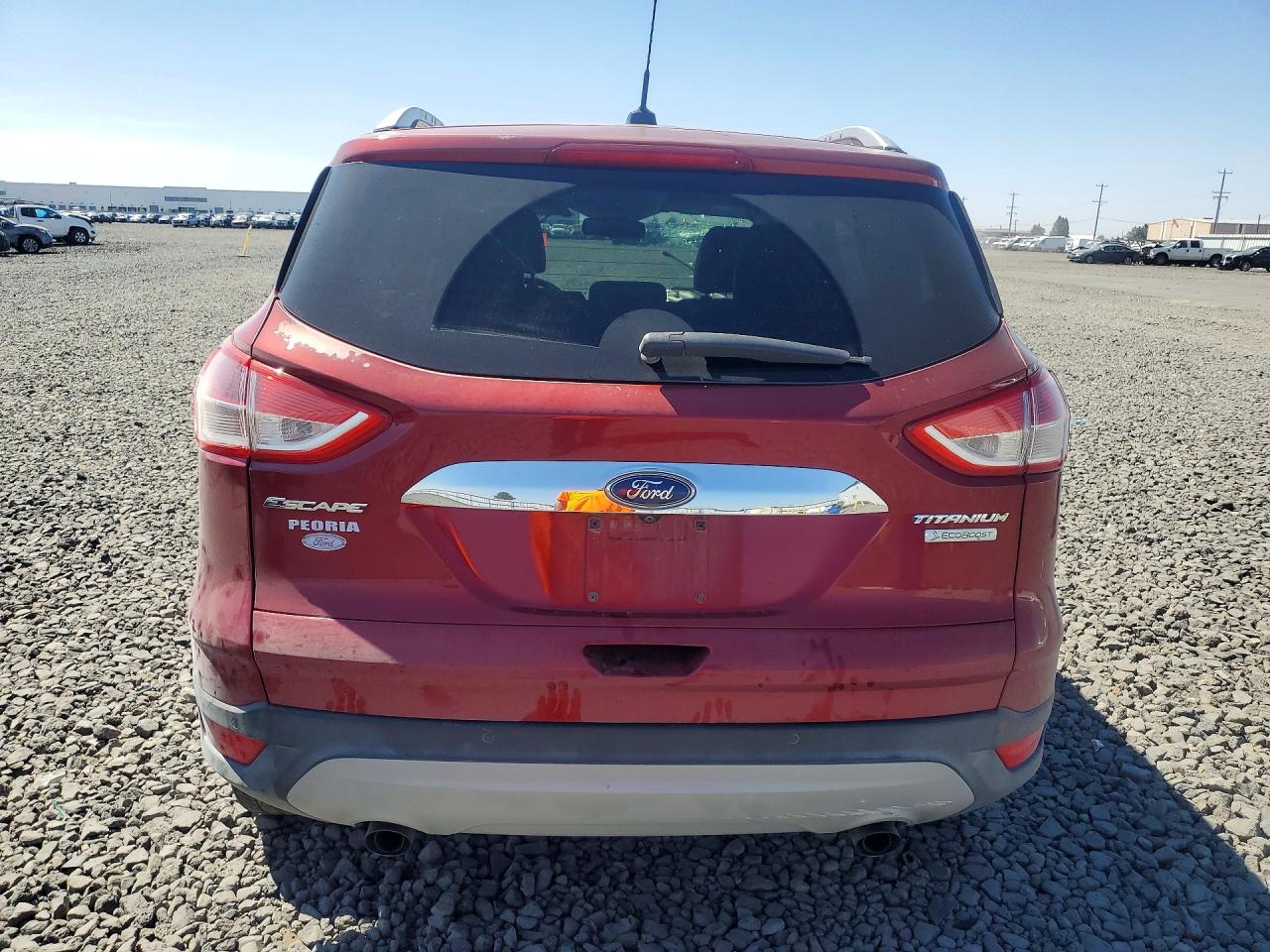 2014 Ford Escape Titanium Red vin: 1FMCU0JXXEUB09025