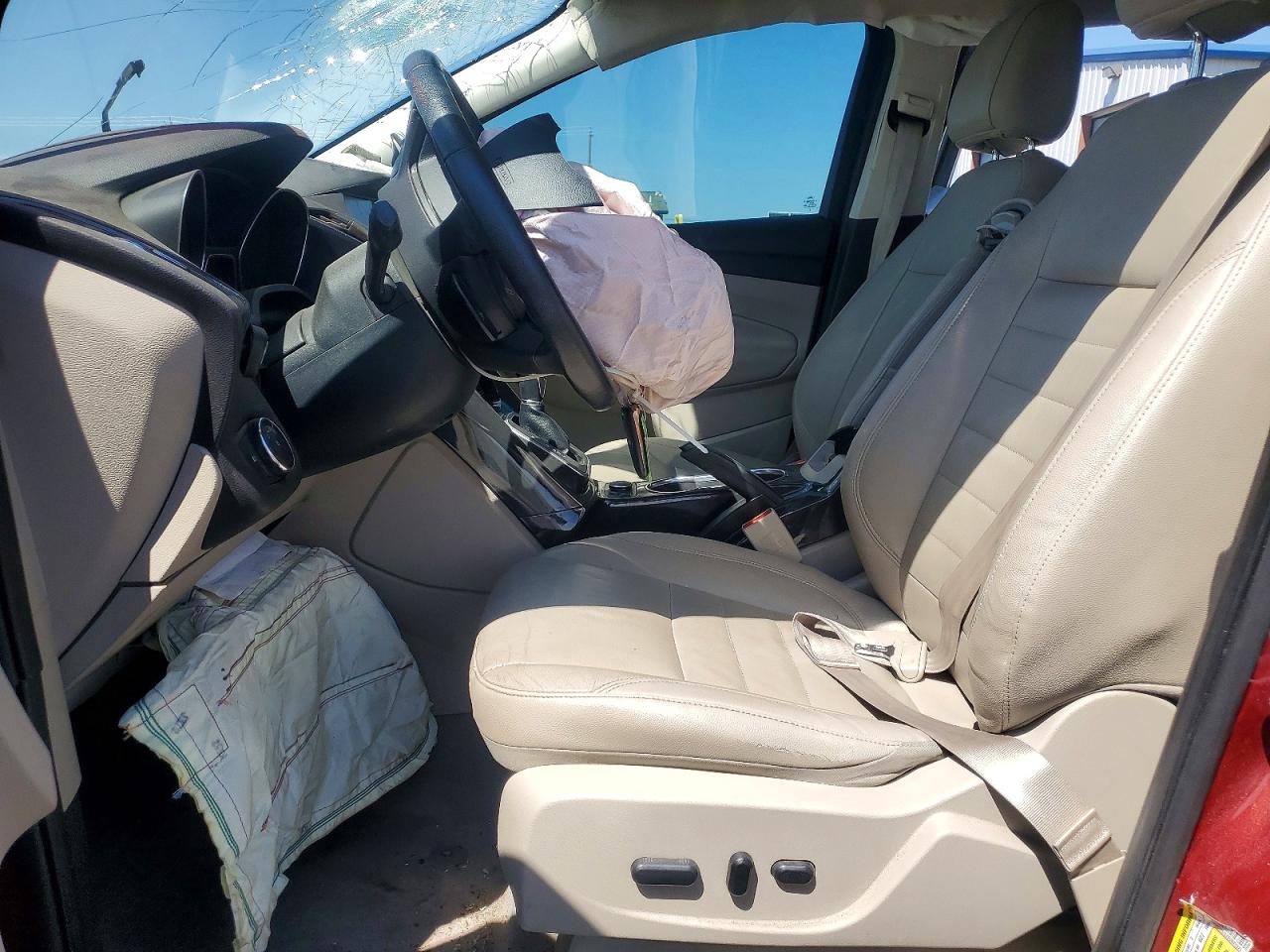 2014 Ford Escape Titanium Red vin: 1FMCU0JXXEUB09025