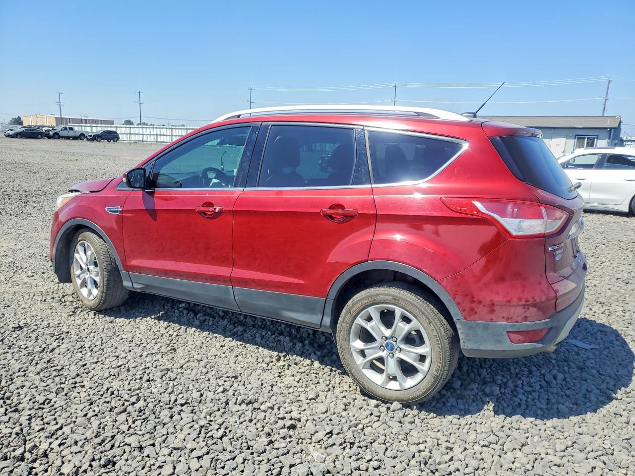 2014 Ford Escape Titanium Red vin: 1FMCU0JXXEUB09025