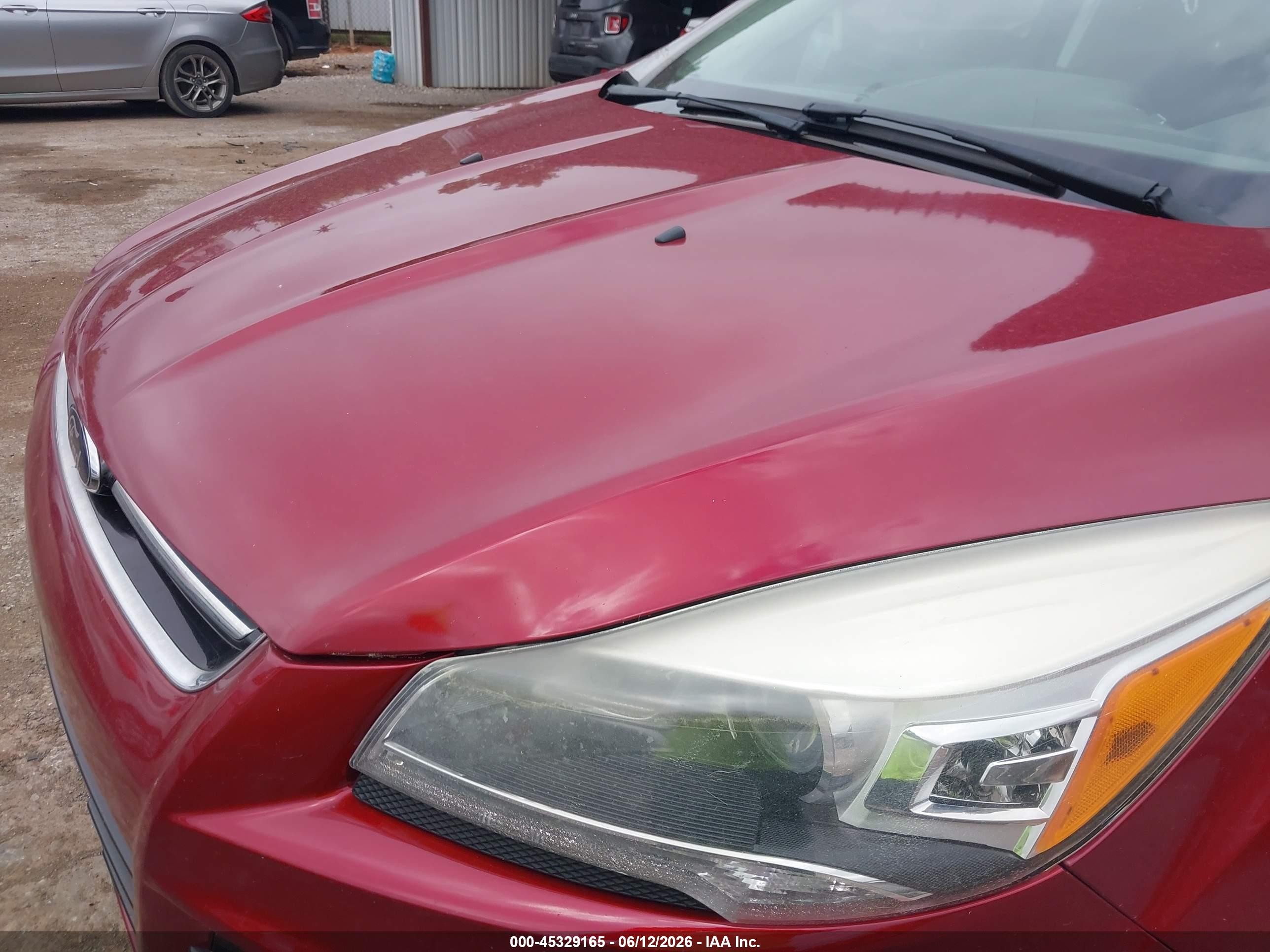 2014 Ford Escape Titanium Red vin: 1FMCU0JXXEUB59729