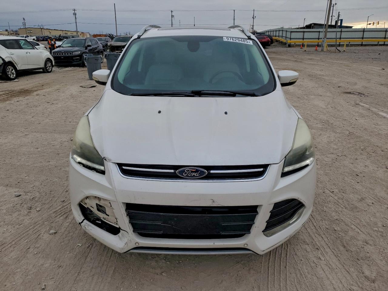 2015 Ford Escape Titanium Белый vin: 1FMCU0JXXFUC04184
