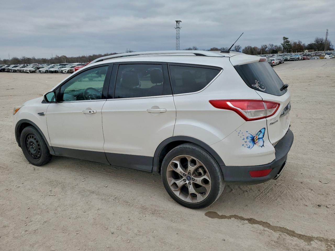 2015 Ford Escape Titanium Белый vin: 1FMCU0JXXFUC04184