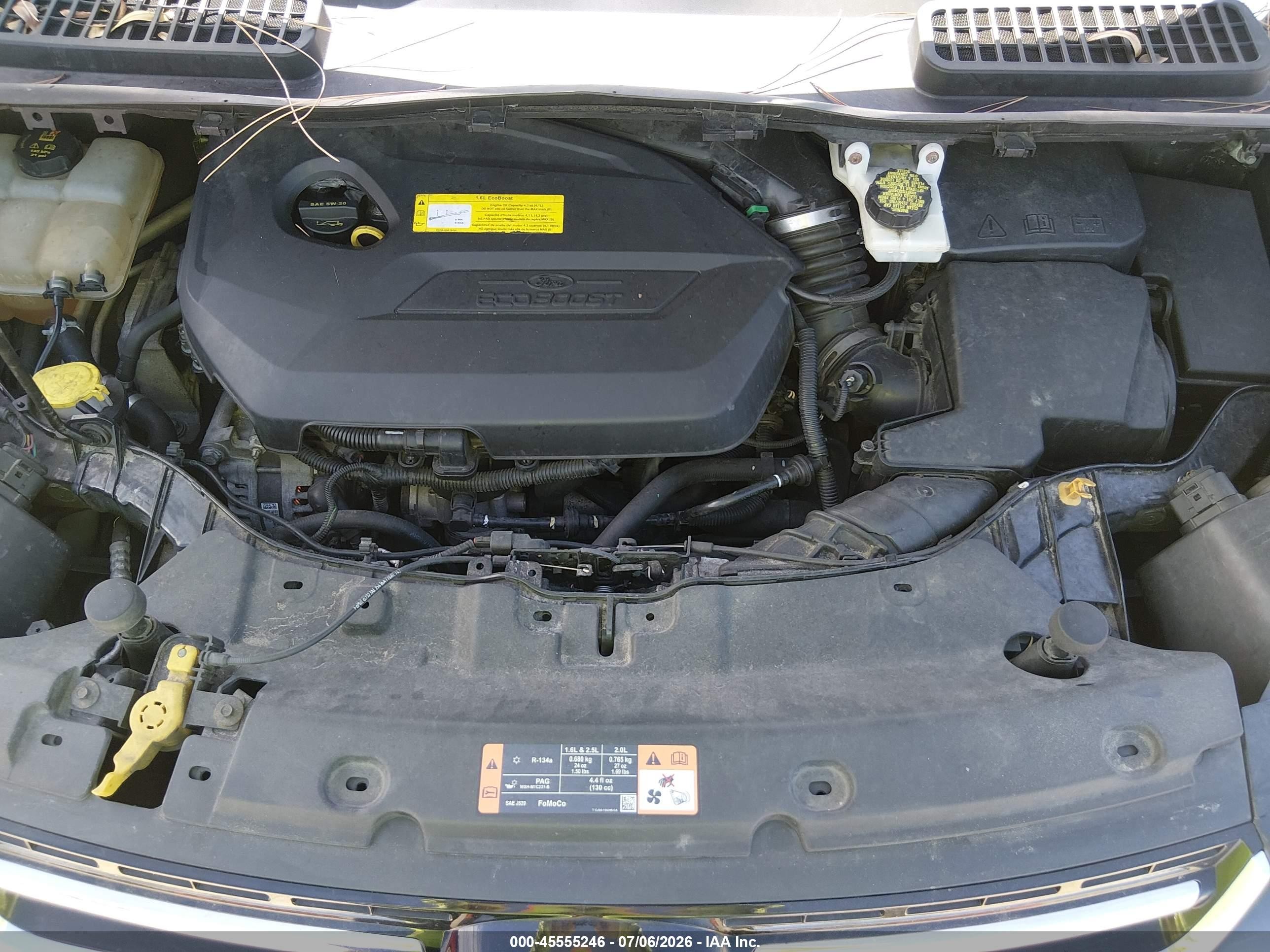 2015 Ford Escape Titanium Черный vin: 1FMCU0JXXFUC87356