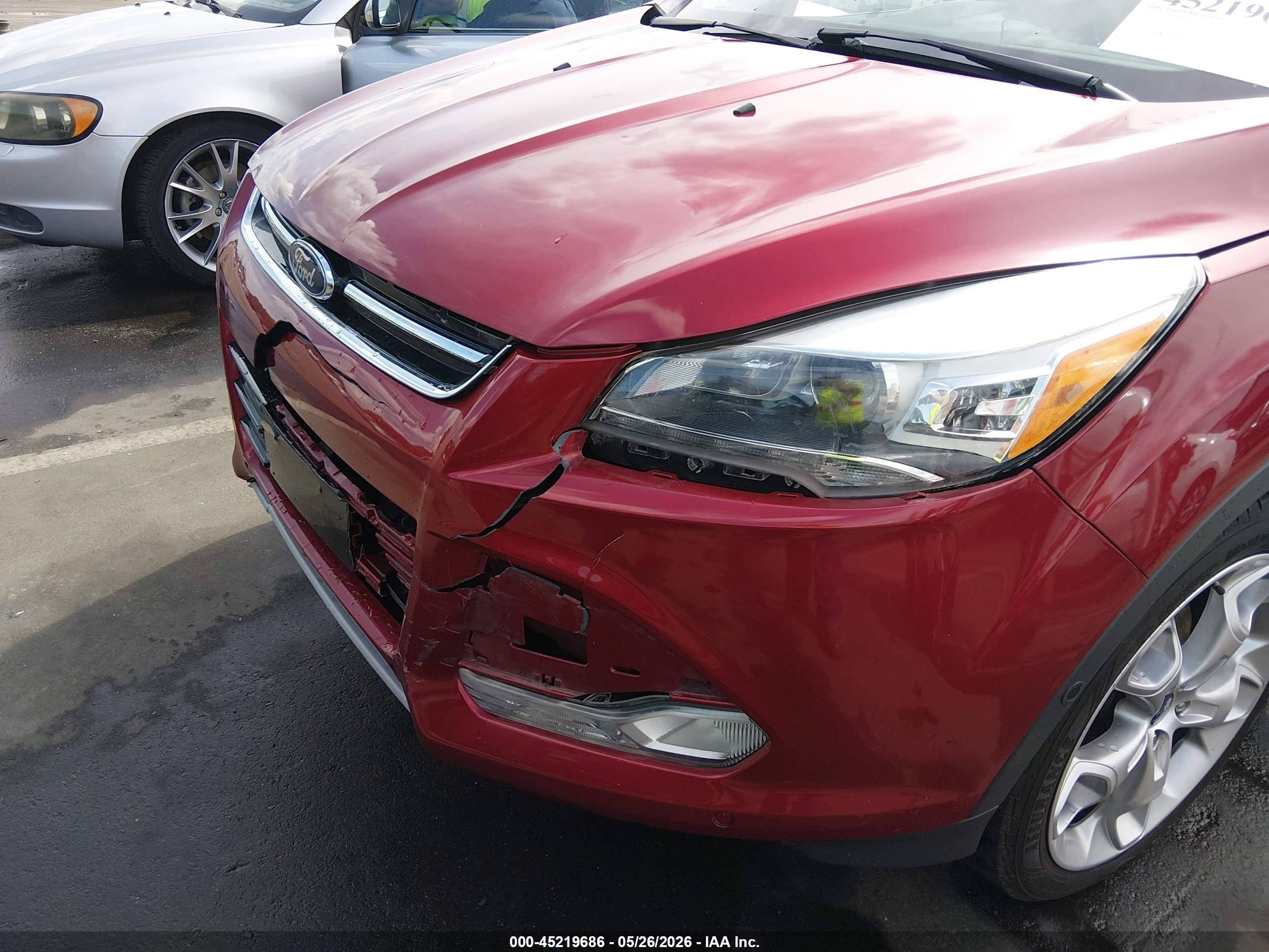 2016 Ford Escape Titanium Red vin: 1FMCU0JXXGUB30282